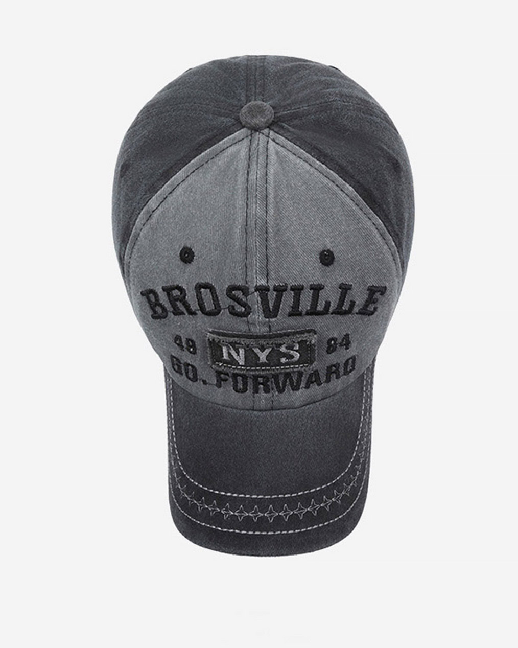 남자 자수 배색 볼캡