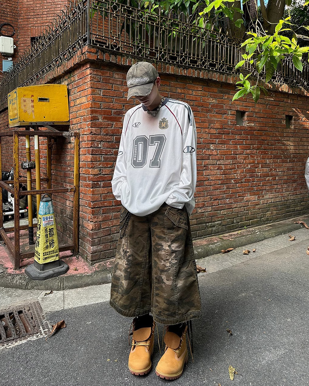 [Unisex] 오브 브이넥 져지 긴팔 티셔츠 (2 colors)