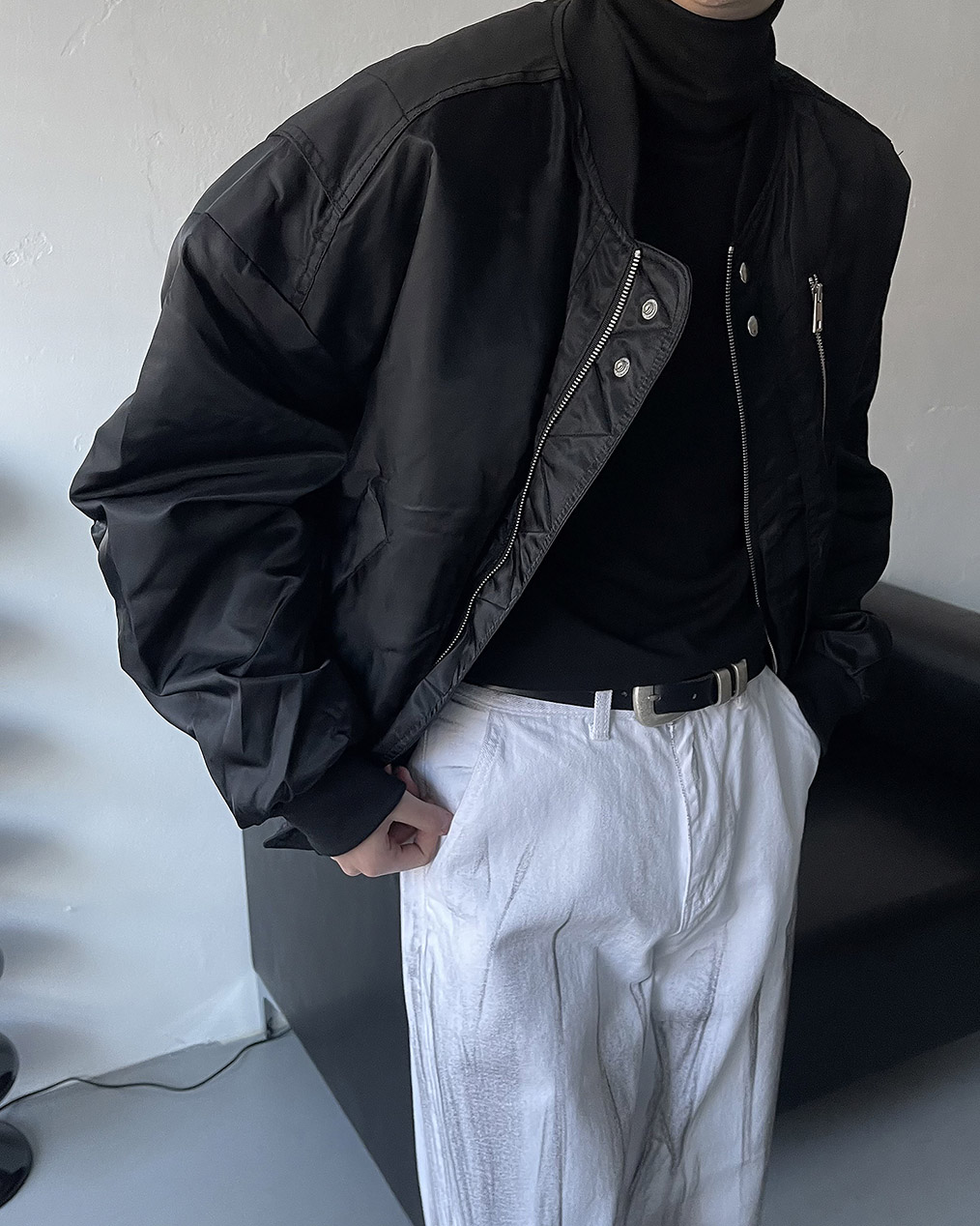 MA - 1 베럴 크롭 항공 점퍼 (3color)