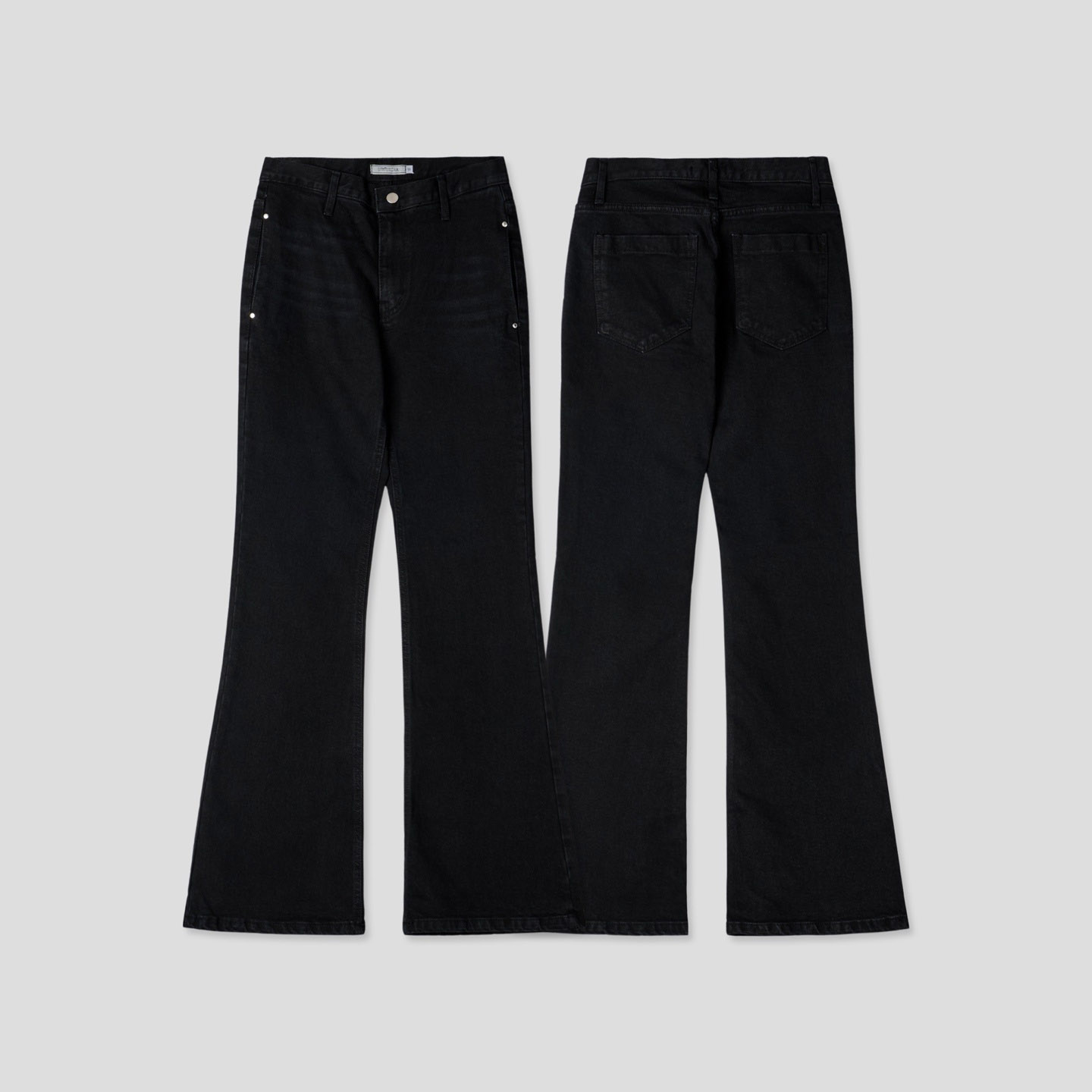 남자 슬림 스판 부츠컷 블랙진