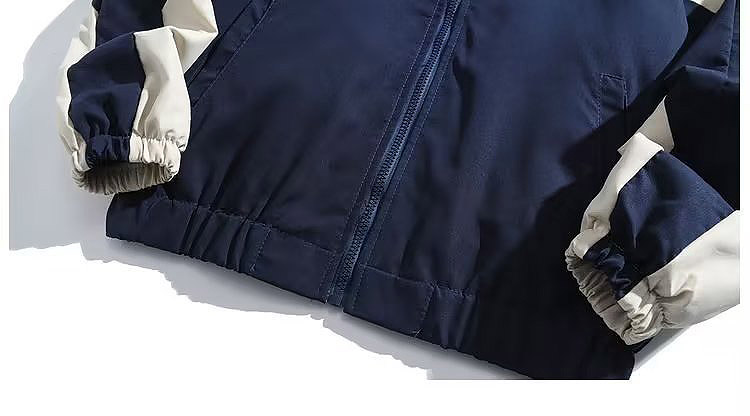 커플 배색 바람막이