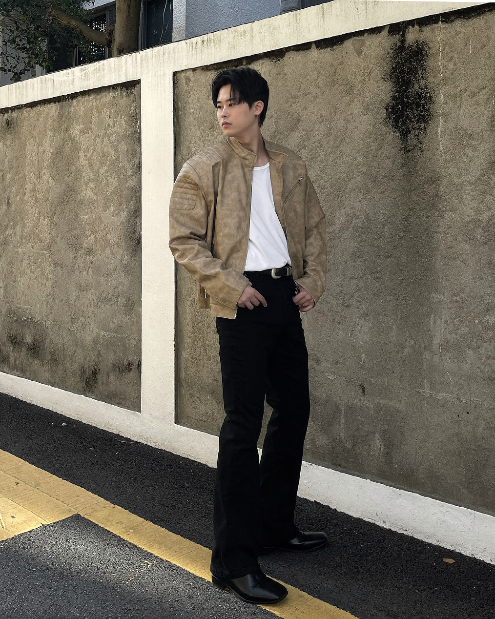 남자 어깨 패드 자켓