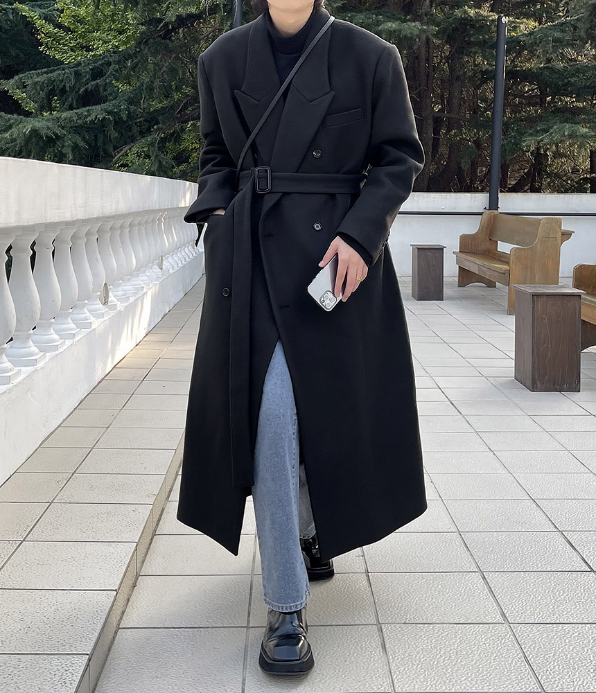 하울 더블 롱 코트 대표 이미지