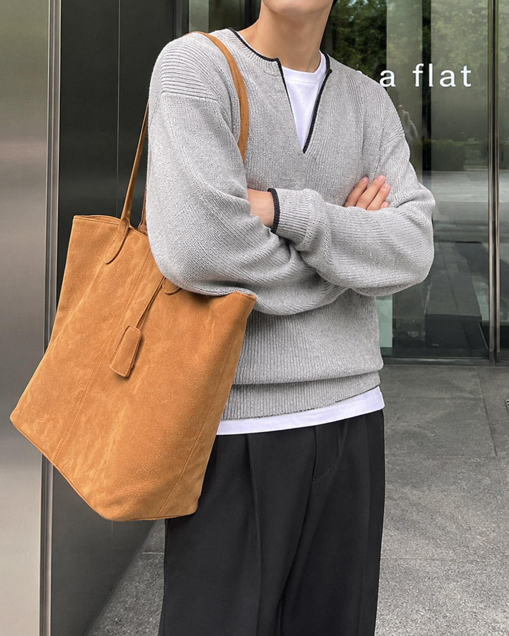 OV 스웨이드 스트랩 숄더백 (3 colors)