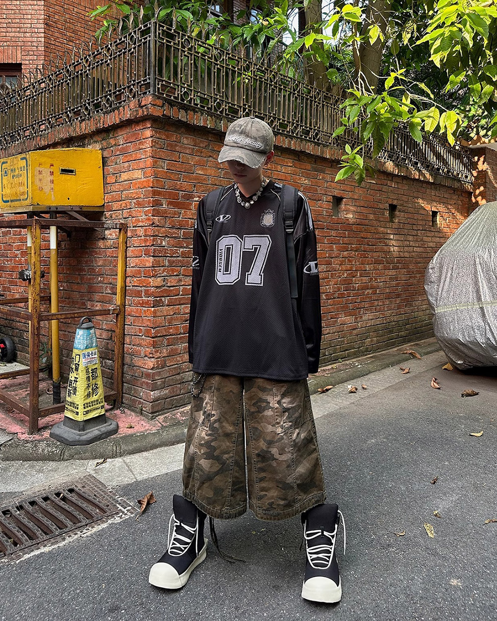 [Unisex] 오브 브이넥 져지 긴팔 티셔츠 (2 colors)