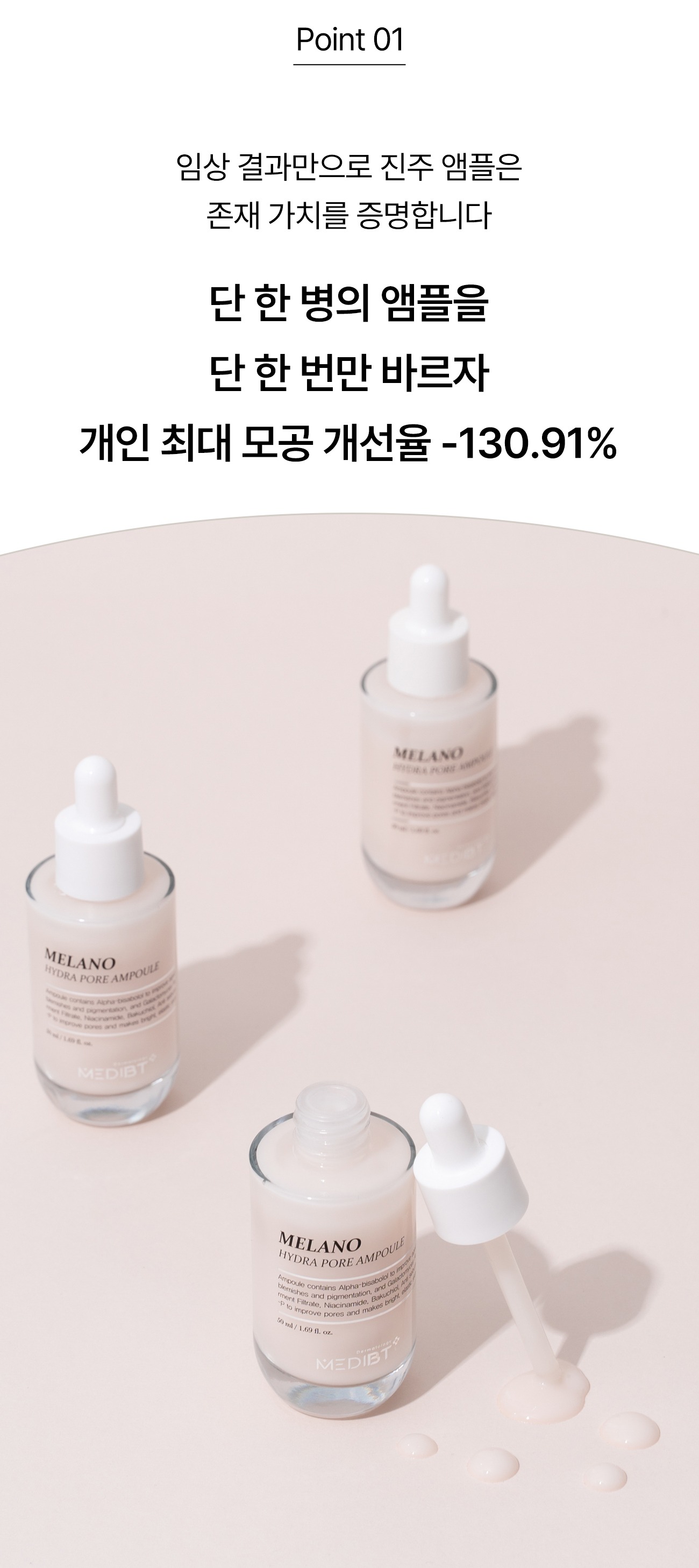 멜라노 하이드라 모공 앰플