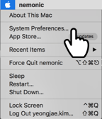 1. Click on the Mac System Preference