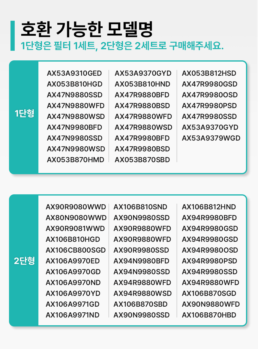 삼성 AX53A9310GED 공기청정기 탈취필터