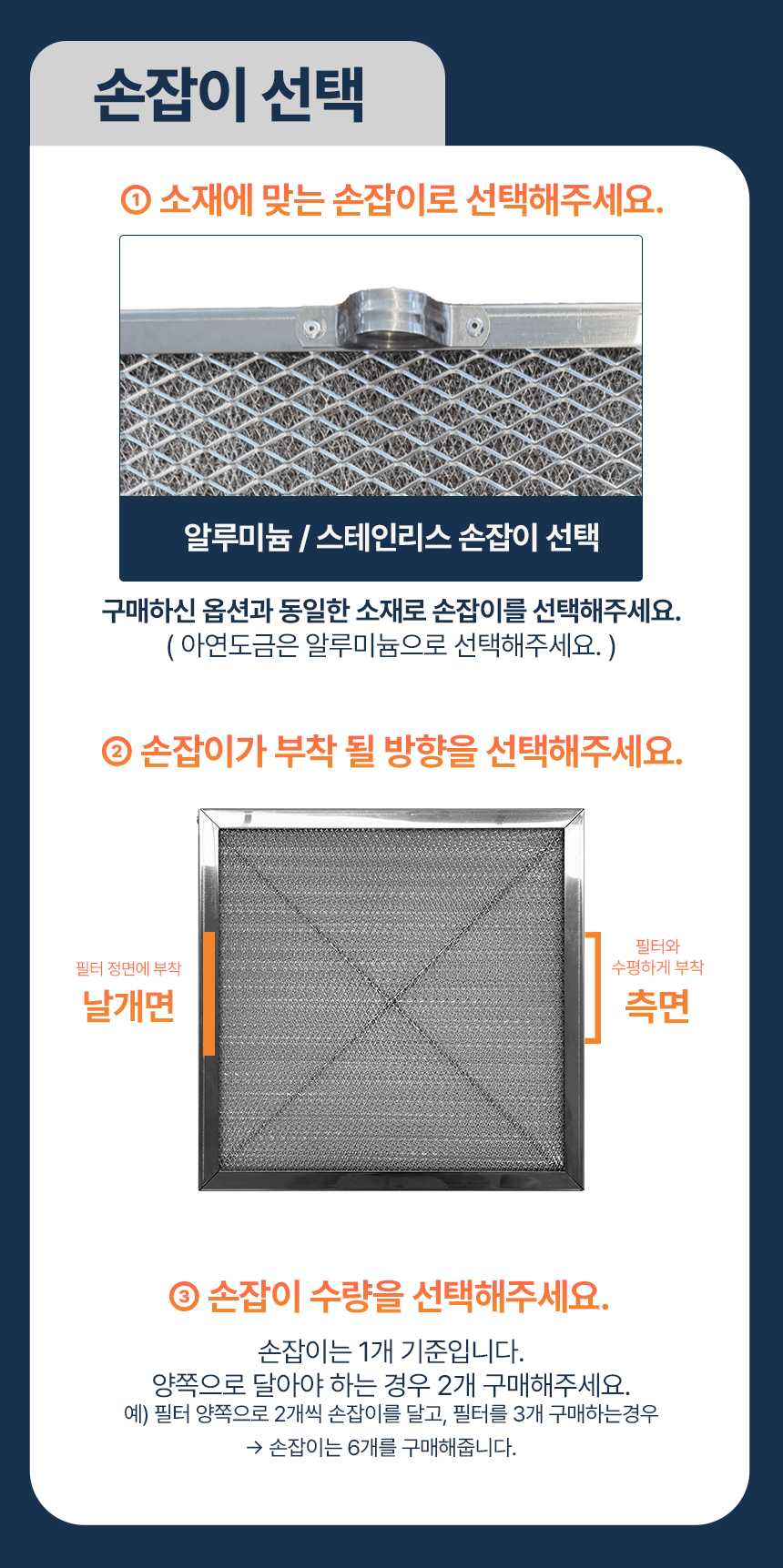 알루미늄, SUS스텐 업소용 후드 필터 유지망