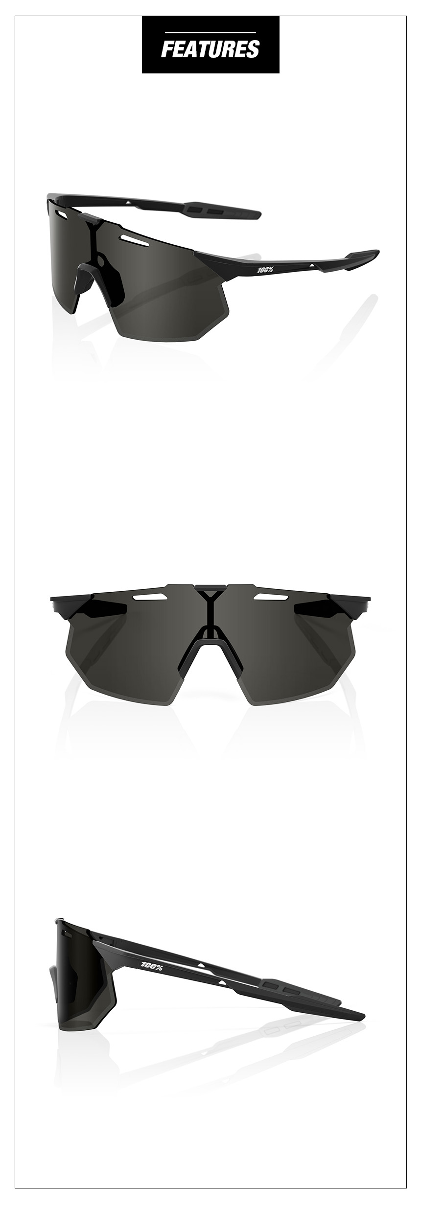 HYPERCRAFT SQ - Matte Black - Smoke Lens (60001-00002)
