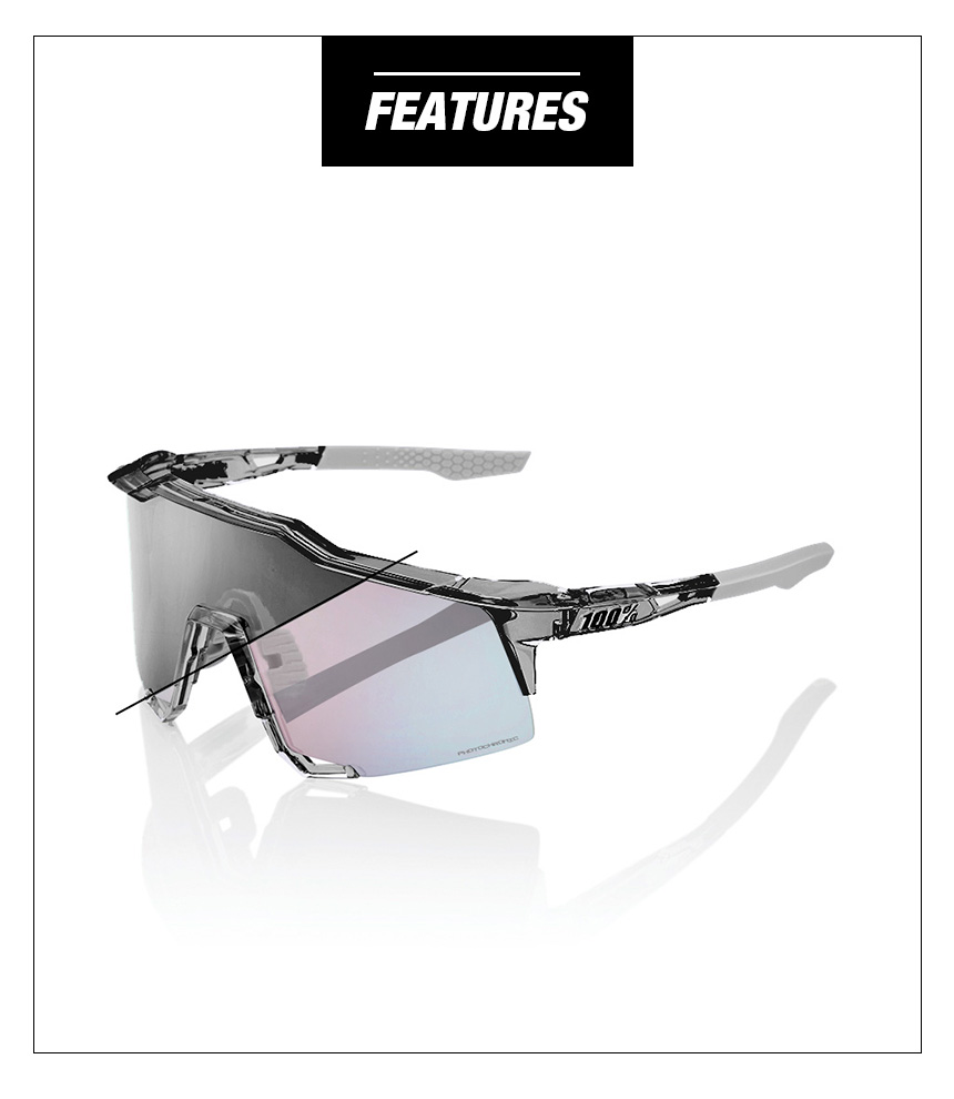 SPEEDCRAFT - Polished Translucent Grey - Rose Gold Mirror Photochromic Lens (60007-00034)