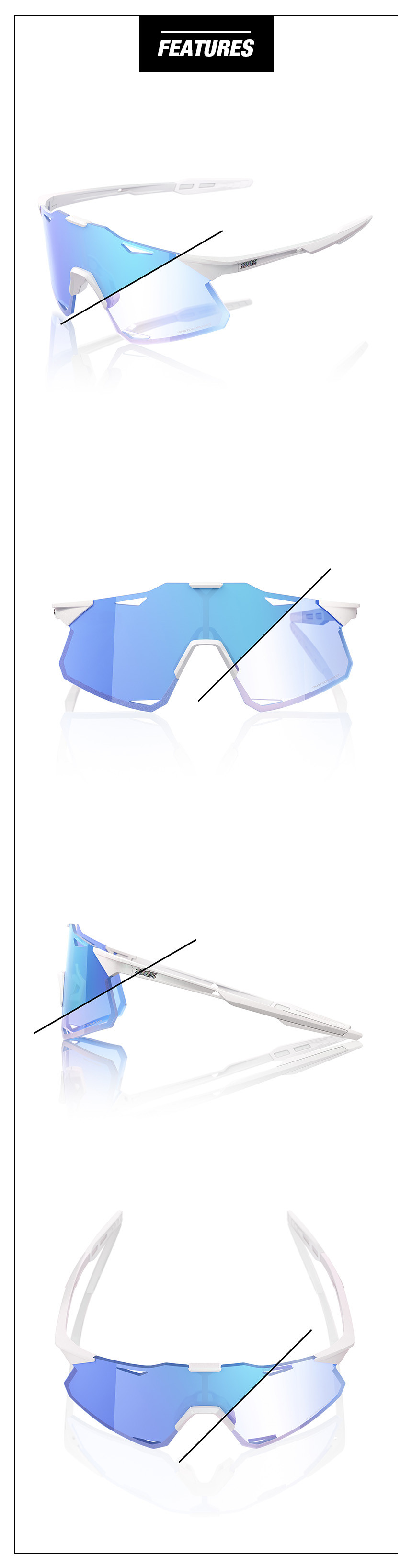 HYPERCRAFT LE BASTILLE - BLUE MIRROR PHOTOCHROMIC LENS(60000-00025)