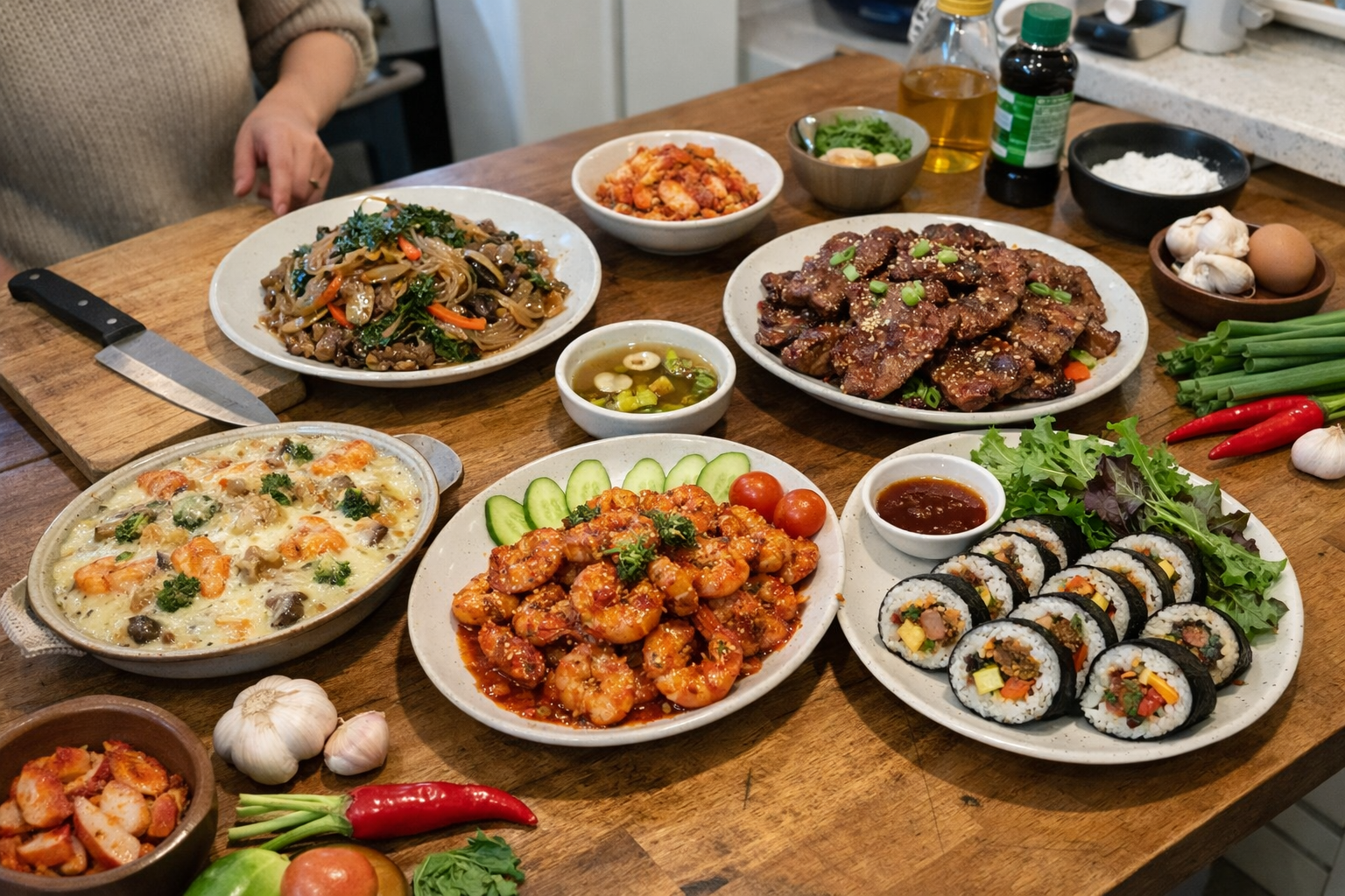 손님 초대 메뉴 5가지 + 풀코스 구성 4명용 관련 한국 일상 참고 이미지 1