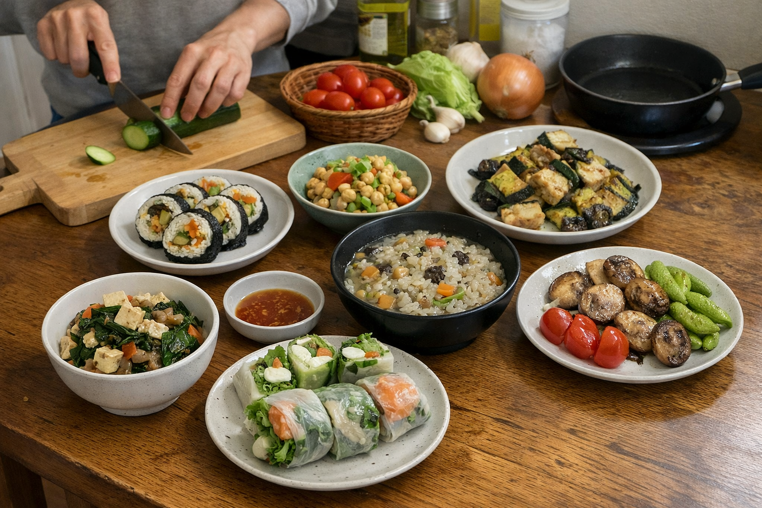 비건 야식 식단 7끼 800kcal 이내 관련 한국 일상 참고 이미지 1