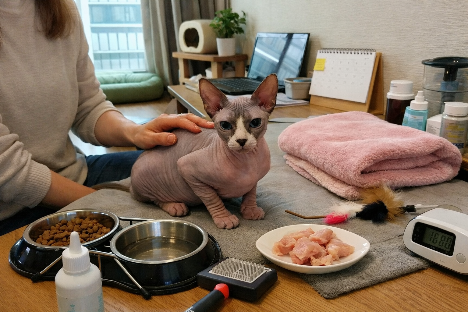고양이 스핑크스 키우기 — 성격 수명 관리 포인트 관련 한국 일상 참고 이미지 1