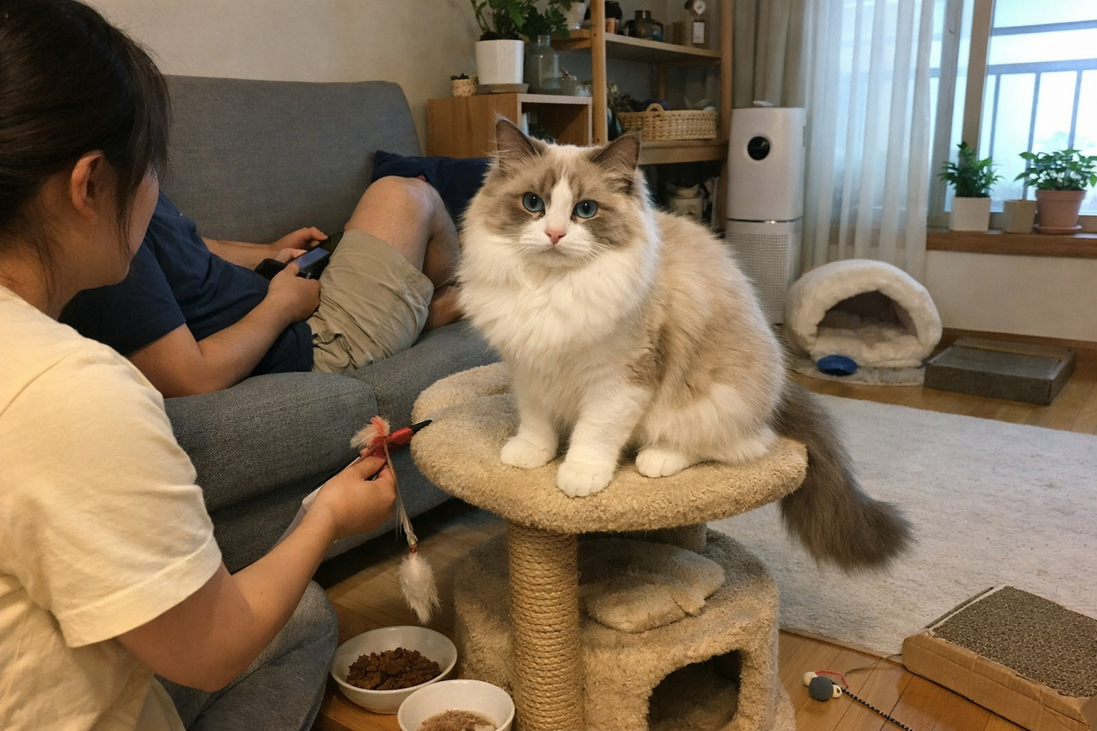 고양이 랙돌 키우기 관련 한국 일상 참고 이미지 1