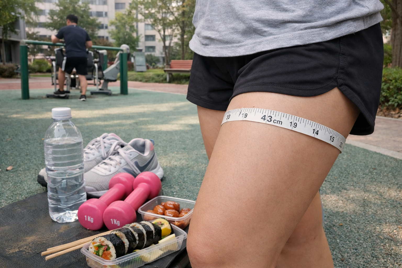 여자 허벅지 둘레 43cm 이면 어느정도일까 관련 한국 일상 참고 이미지 1