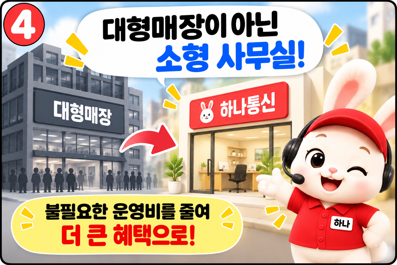 하나통신 운영비 절감