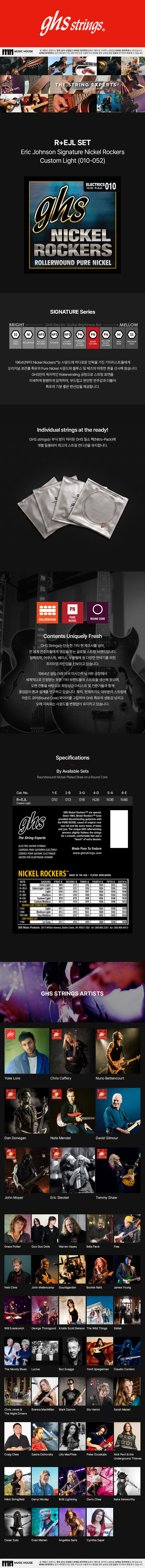 Eric Johnson Signature Nickel Rockers (R+EJL)