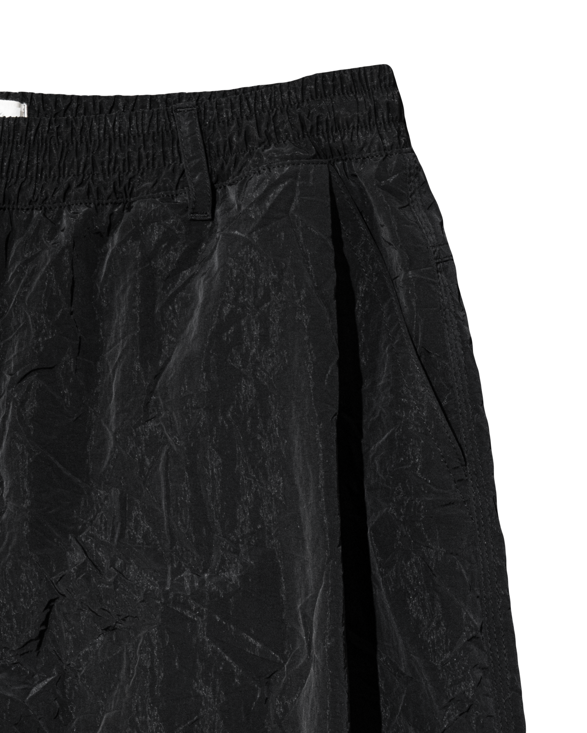 WRINKLE PANTS BLACK