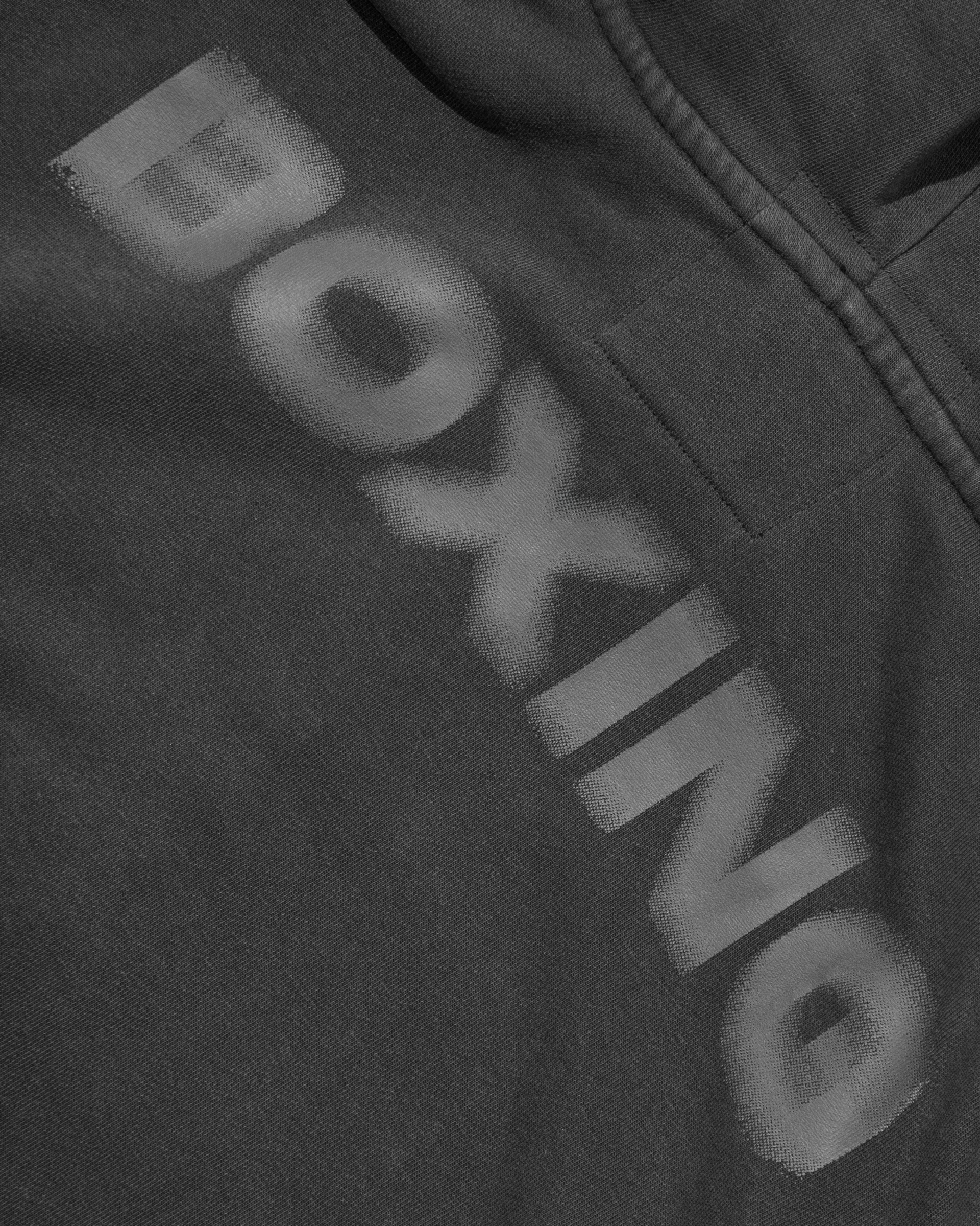 BOXING ZIPUP HOODIE (BLUE GREY)