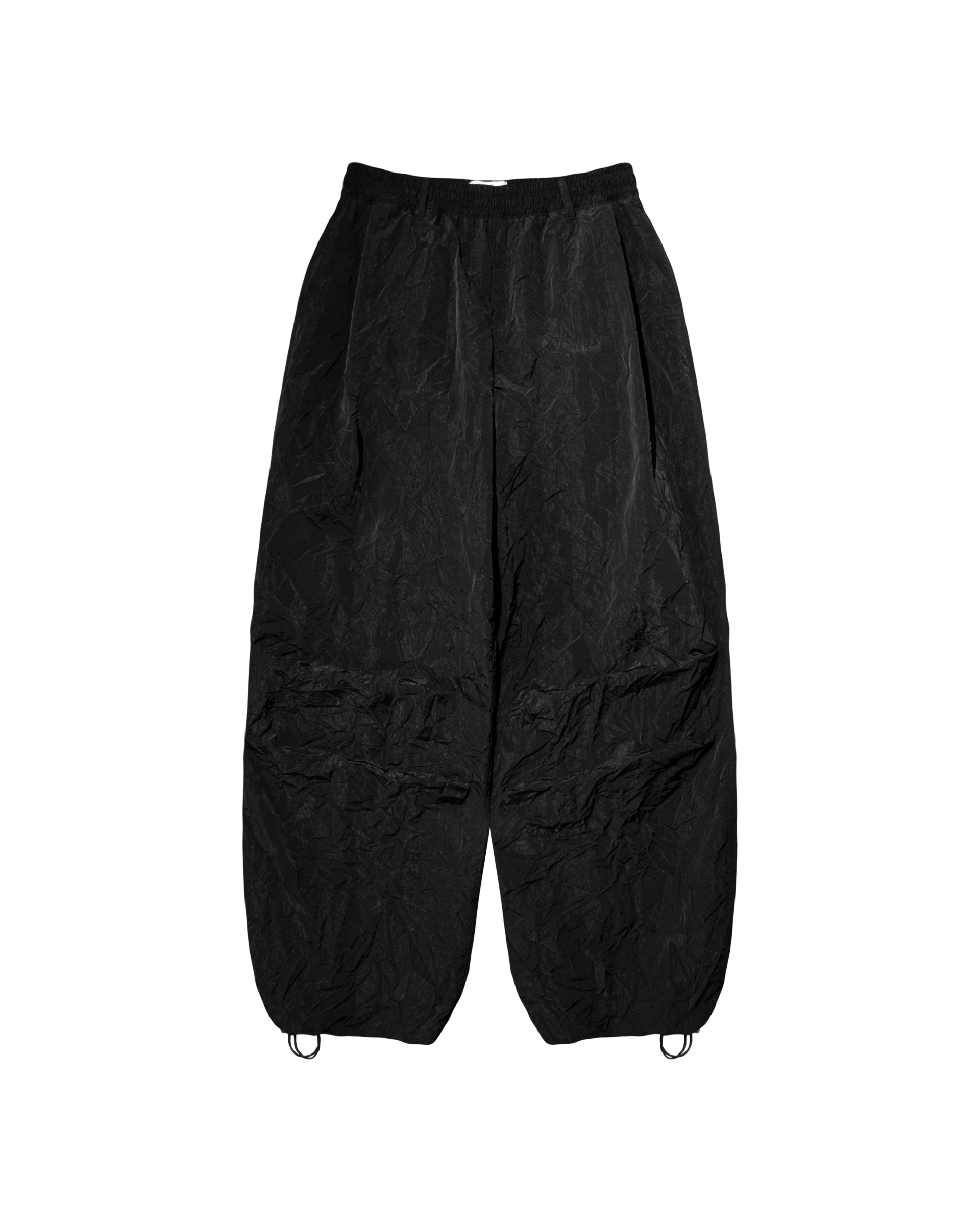 WRINKLE PANTS BLACK