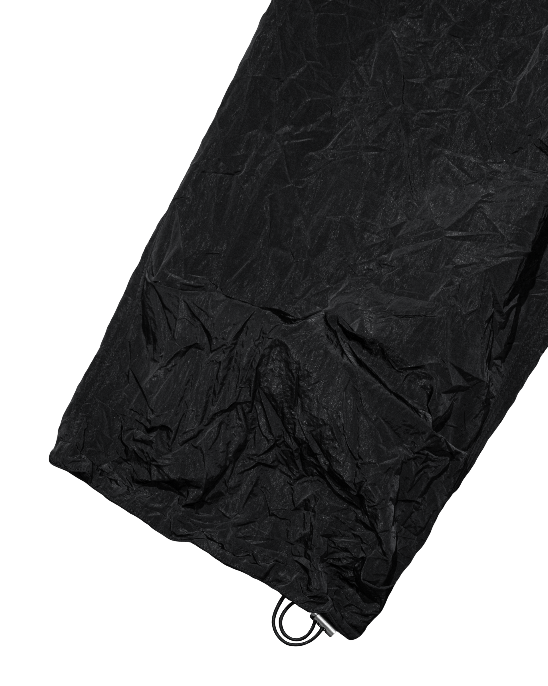 WRINKLE CROPPED PANTS (BLACK)
