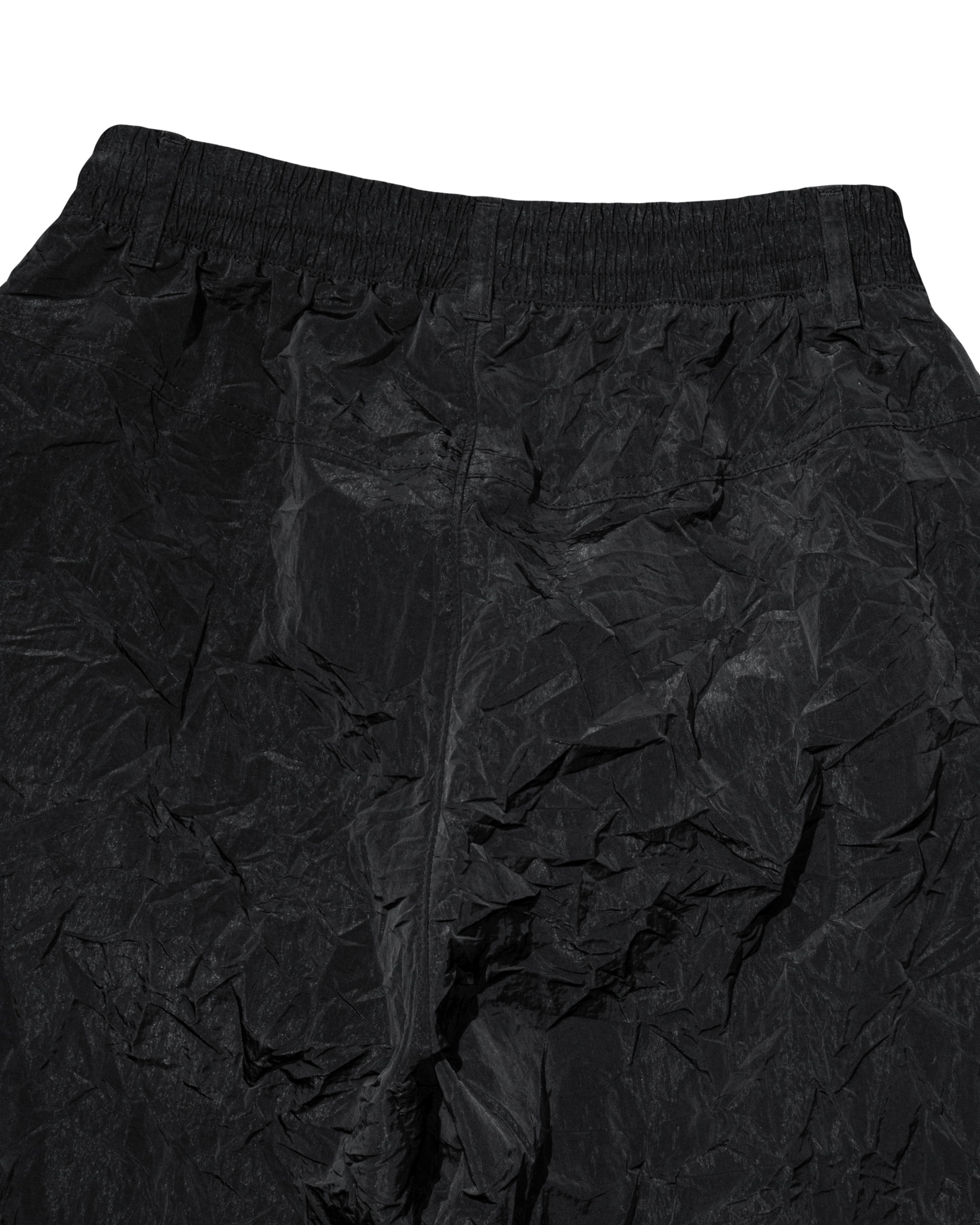 WRINKLE CROPPED PANTS (BLACK)