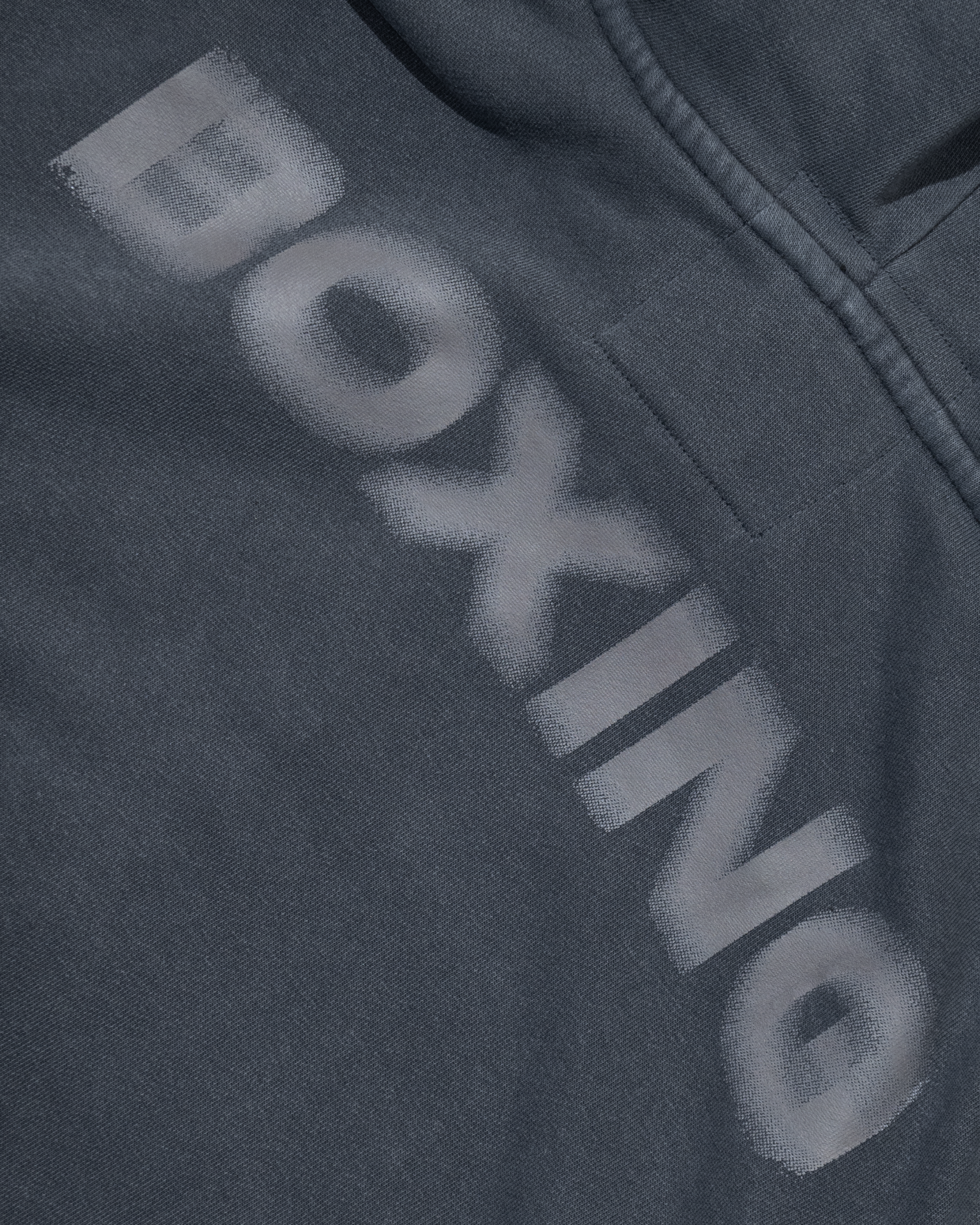BOXING ZIPUP HOODIE (BLUE GREY)