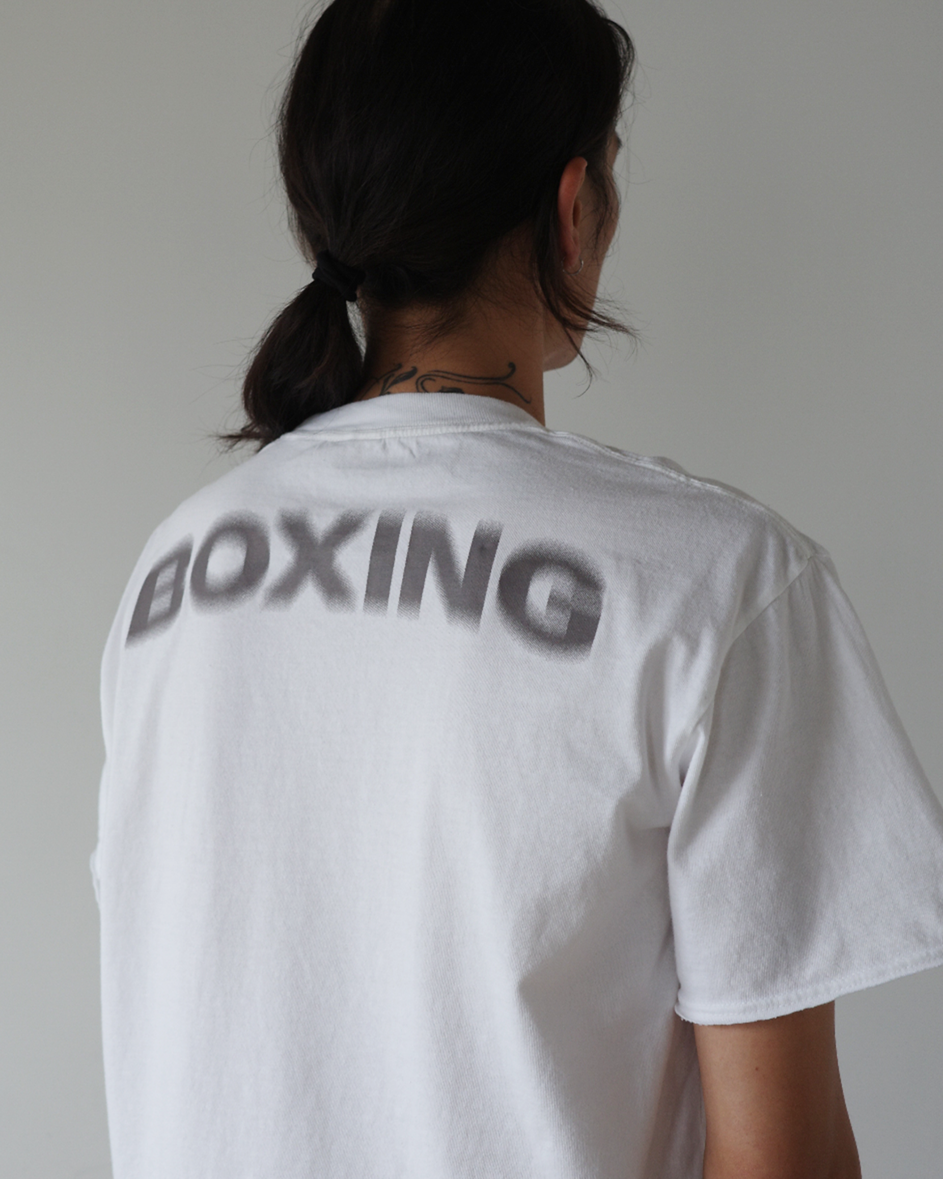 BOXING MOTION T-SHIRT (WHITE)