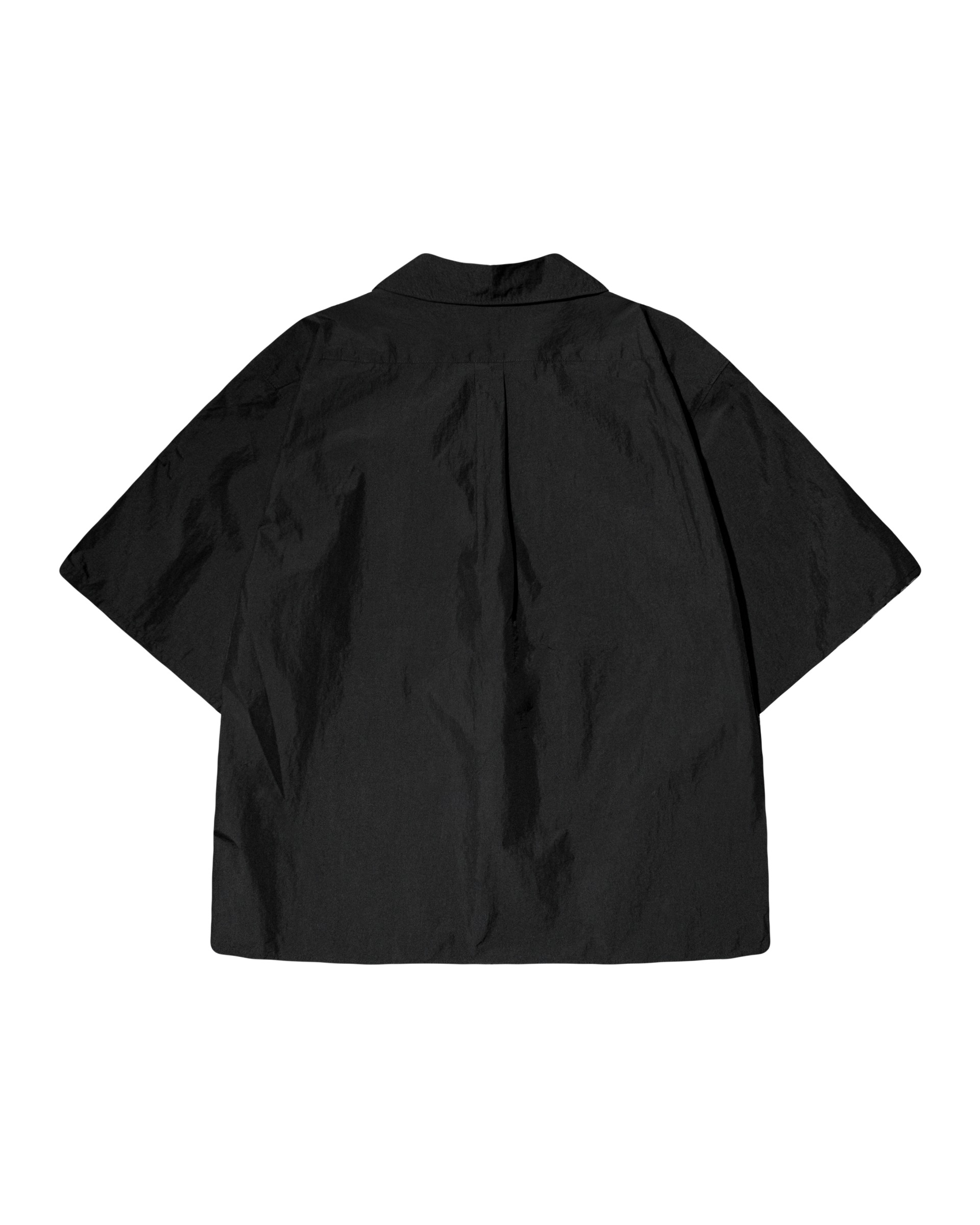 WRINKLE HALF SHIRTS BLACK