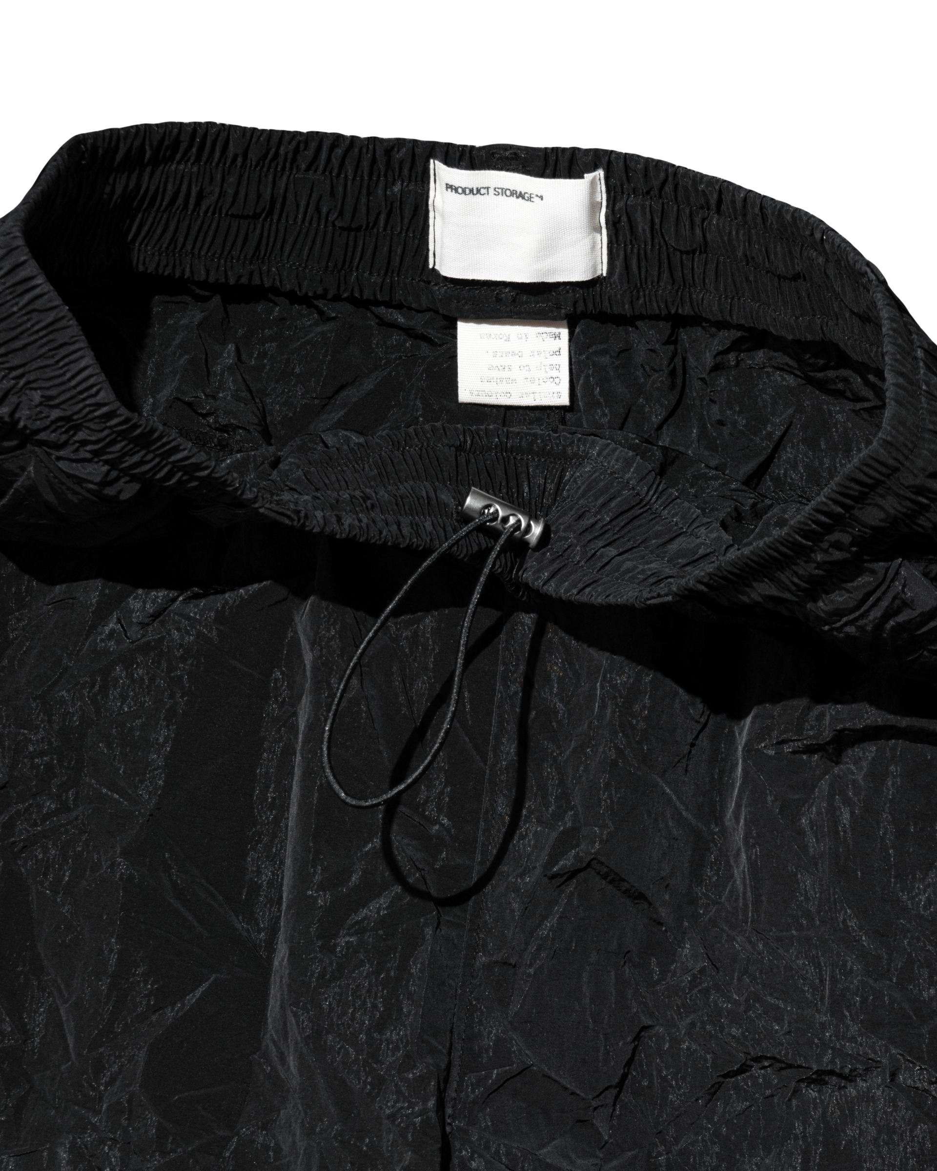 WRINKLE PANTS BLACK