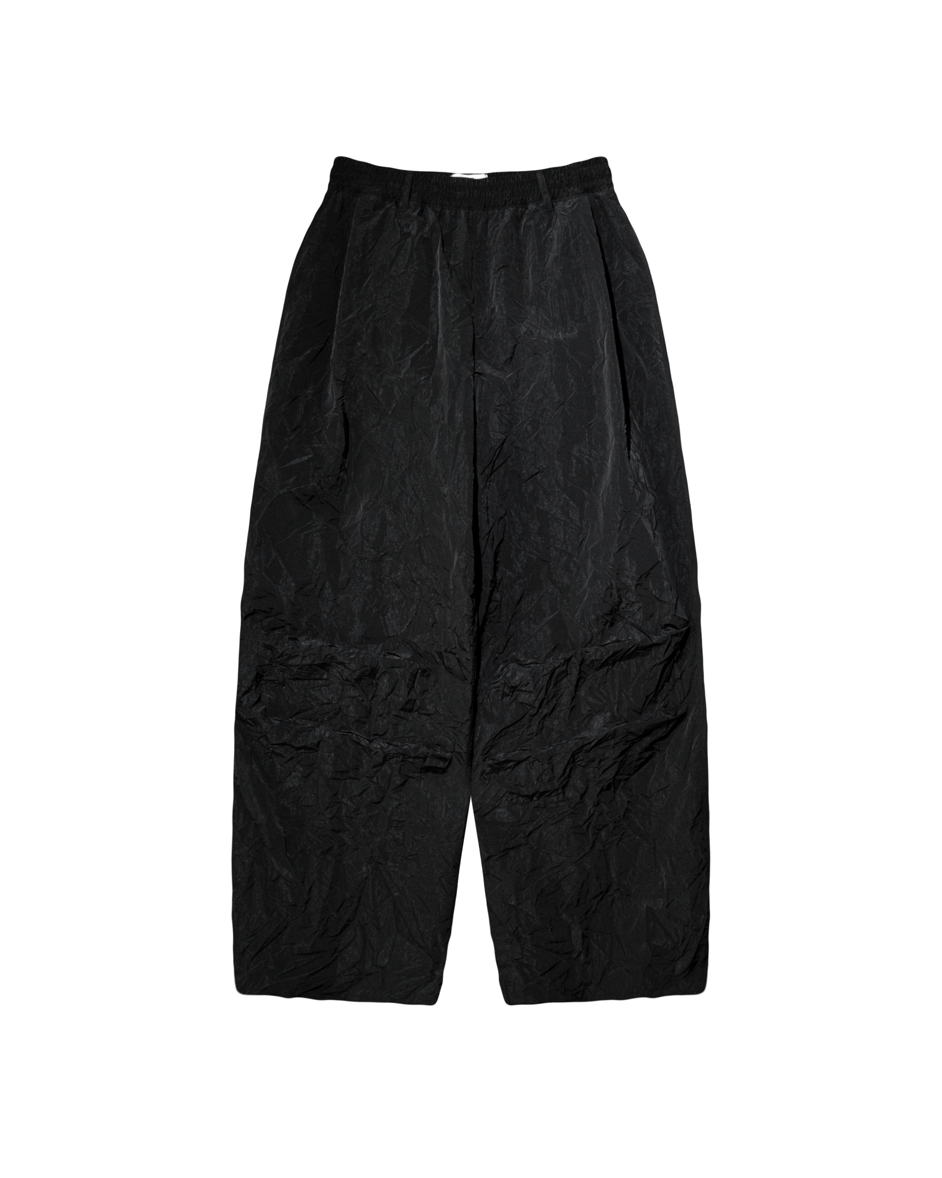 WRINKLE PANTS BLACK