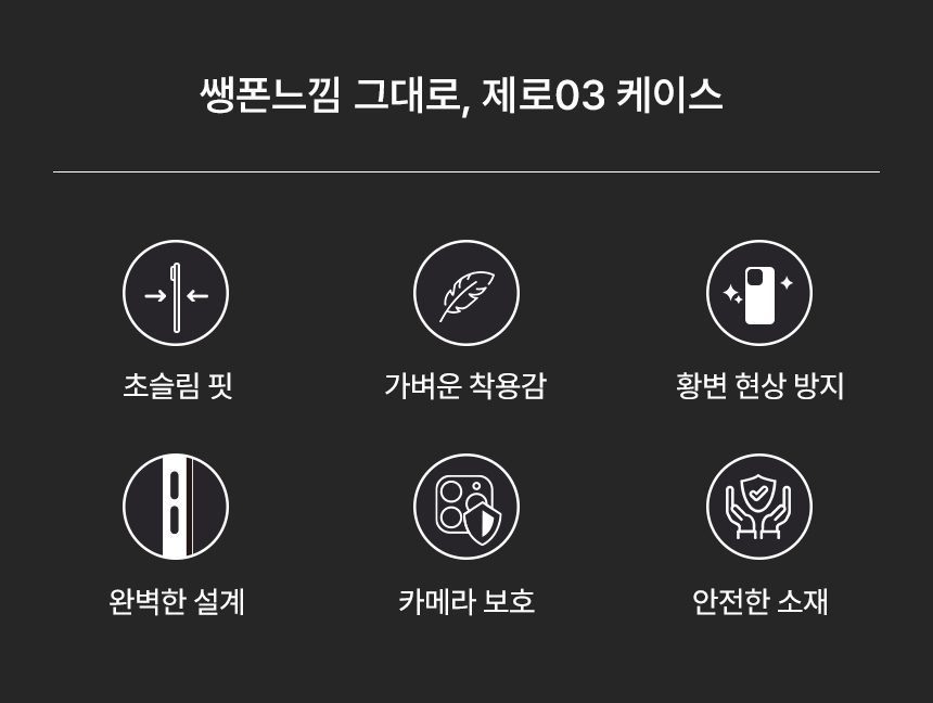 끼움 zero03 변색없는 카메라 풀커버 투명 슬림 생폰 아이폰 케이스 17 16 15 14 13 12 11 X XS MAX XR 7 8 SE2 SE3 플러스 미니 프로 맥스