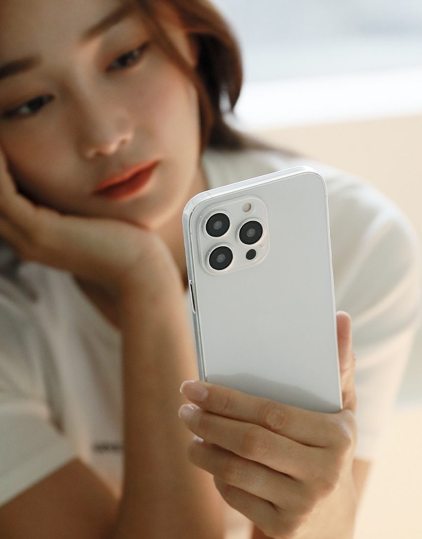 끼움 zero03 변색없는 카메라 풀커버 투명 슬림 생폰 아이폰14 시리즈 케이스