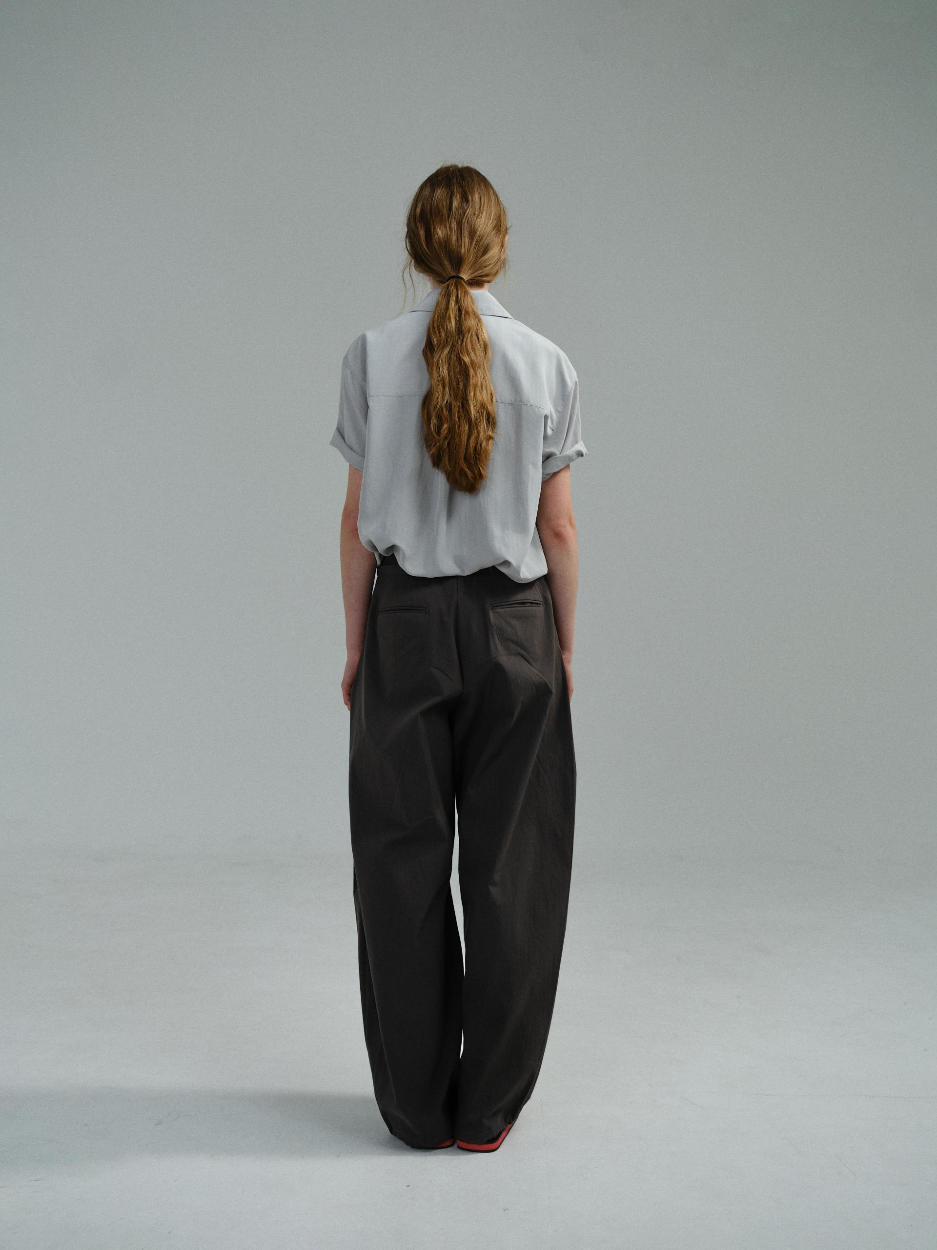 wrinkled lapel shirts (dusty sky)