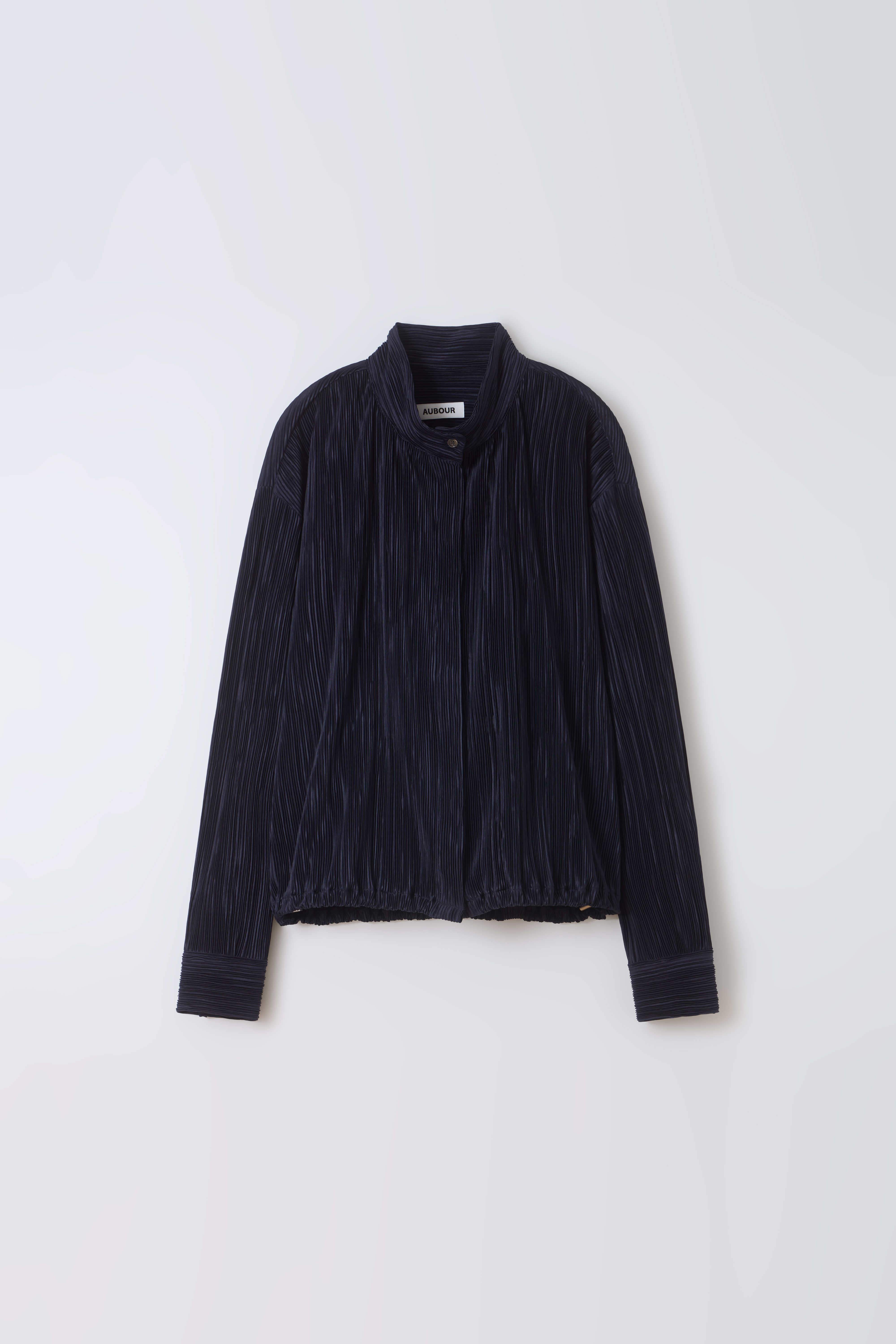 [2차 재입고] pleats string blouse (navy)