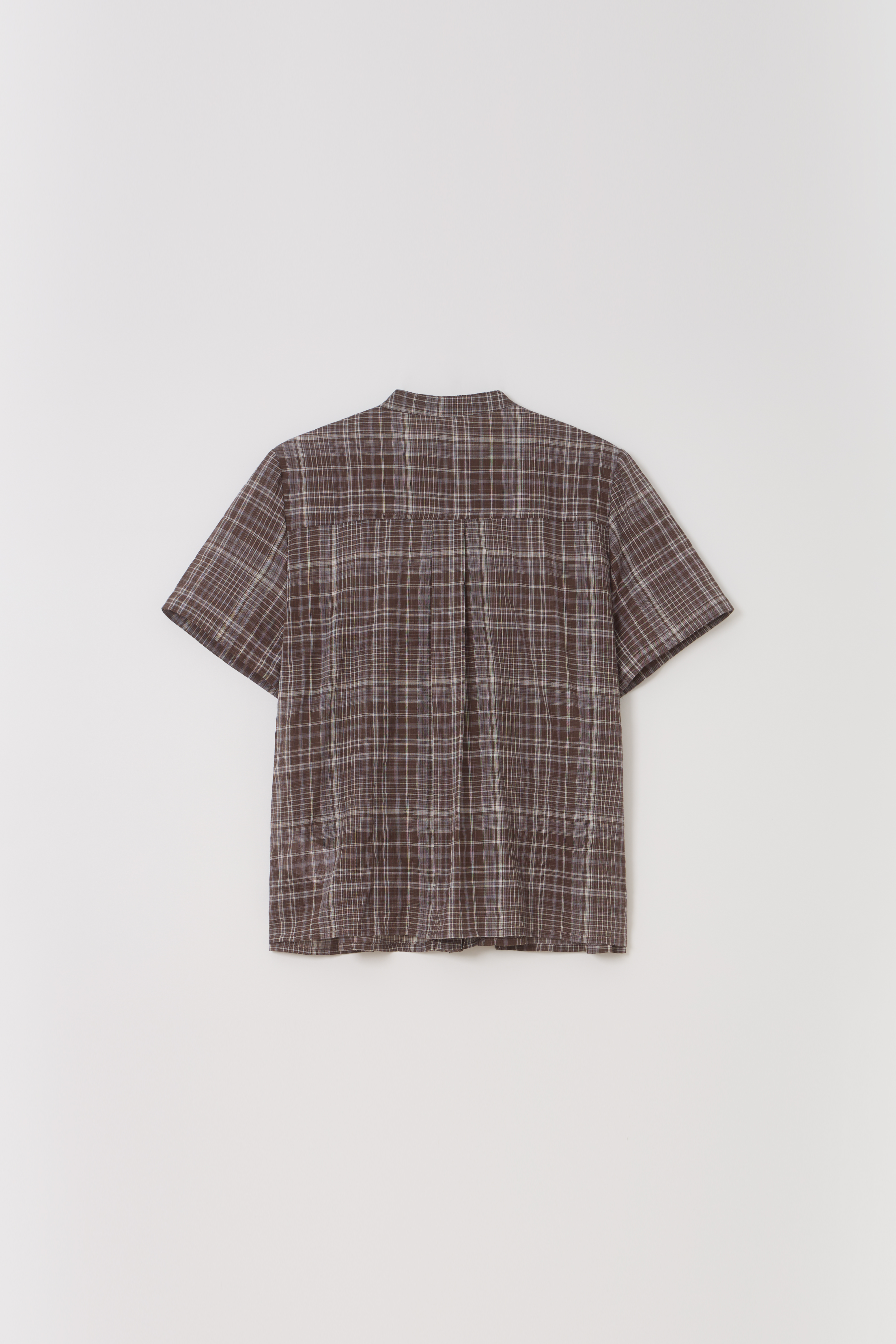 [2차 재입고] lace cap blouse (brown check)