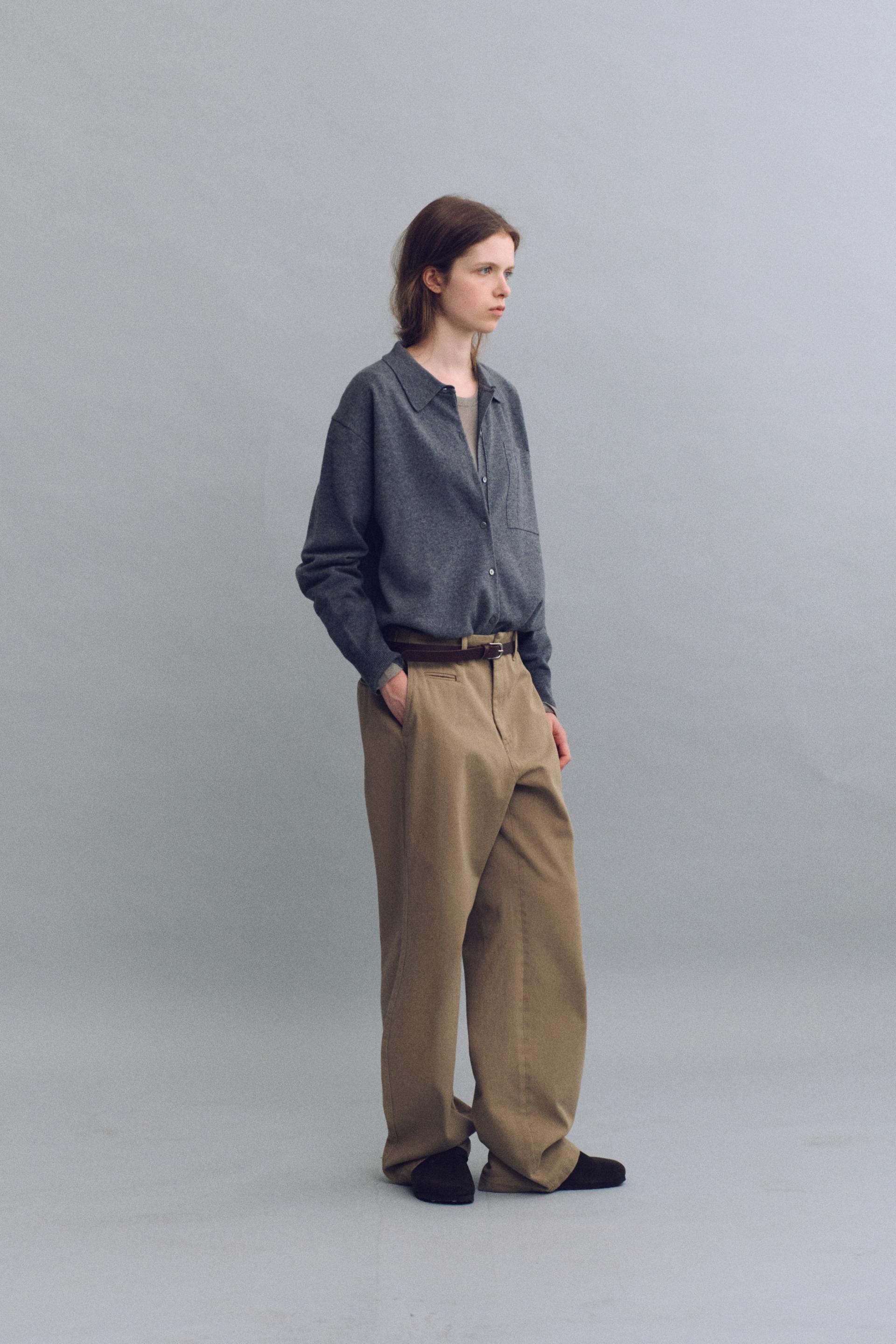 shirts pocket knit (charcoal)