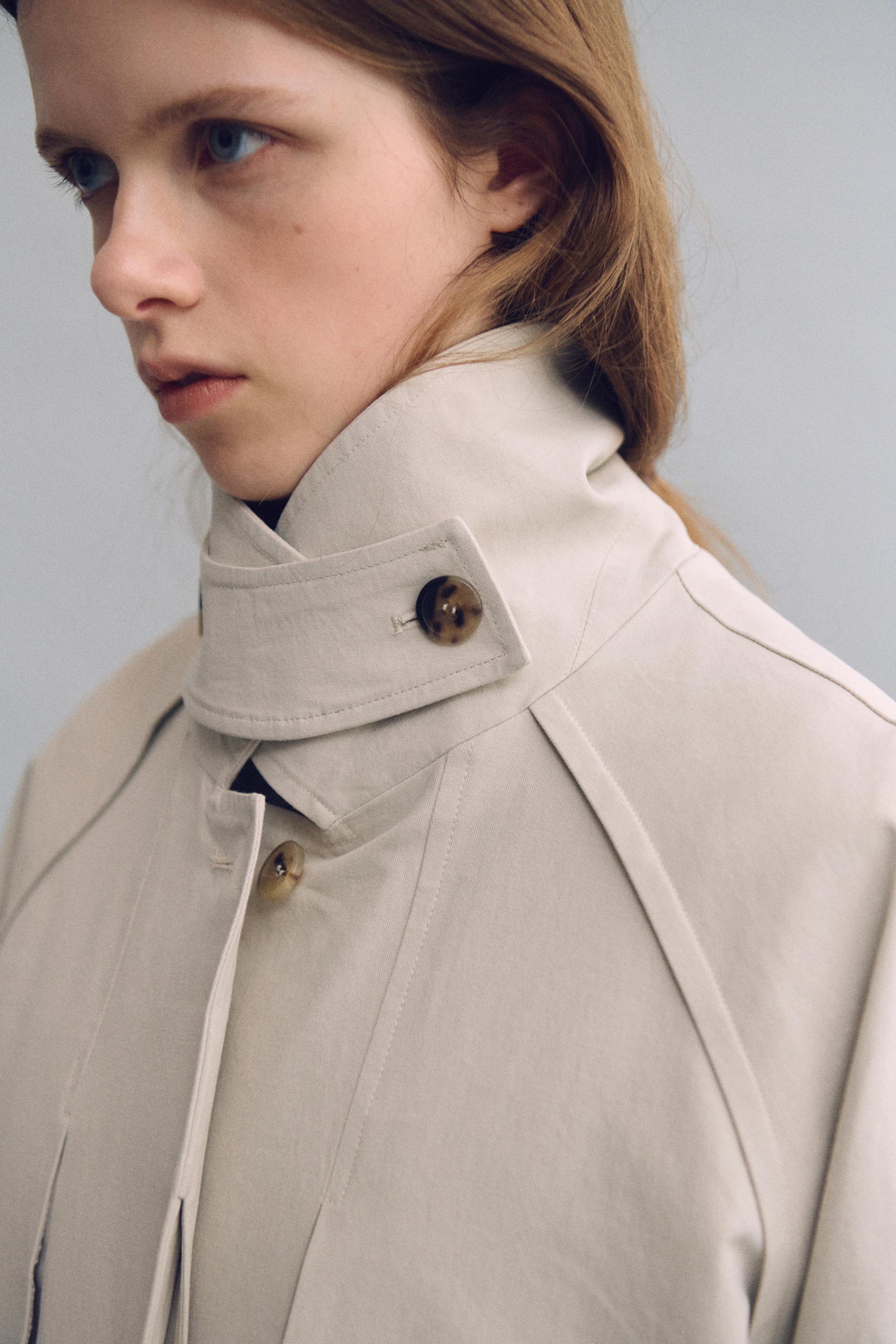 vent trench coat (ivory)
