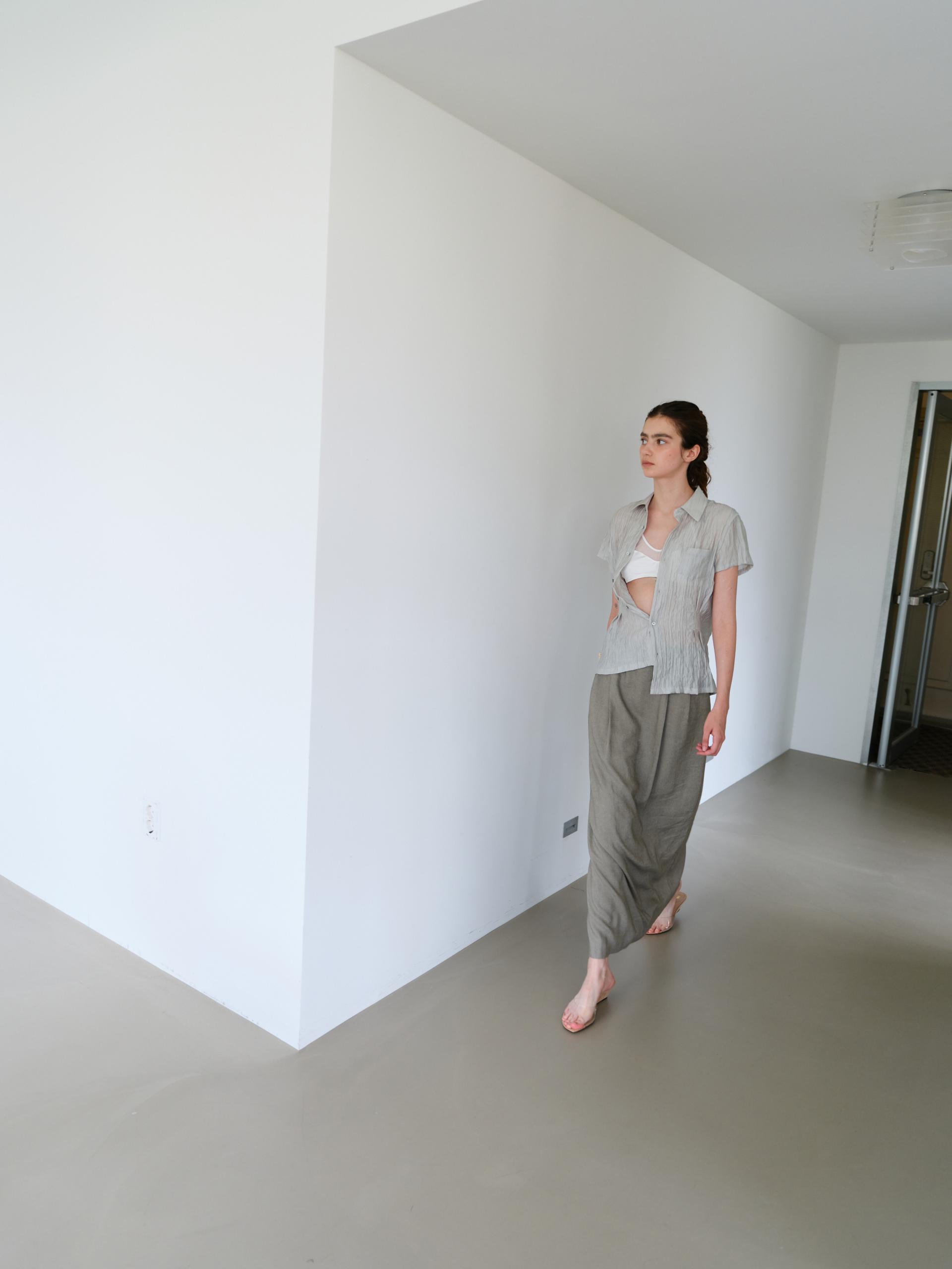 [5차 재입고] ripple half shirts (dusty mint)