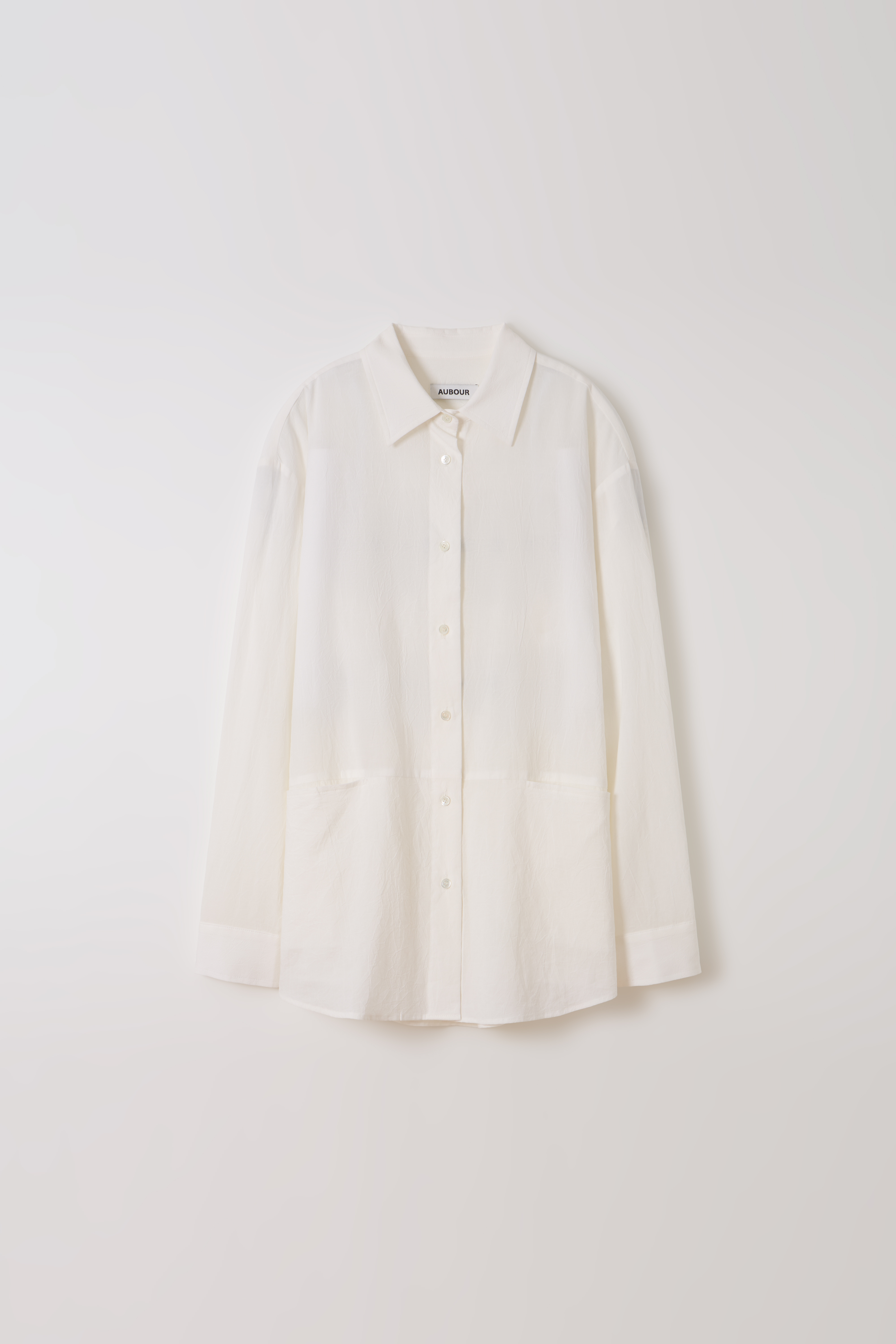 [2차 재입고] ease belted shirt (white)
