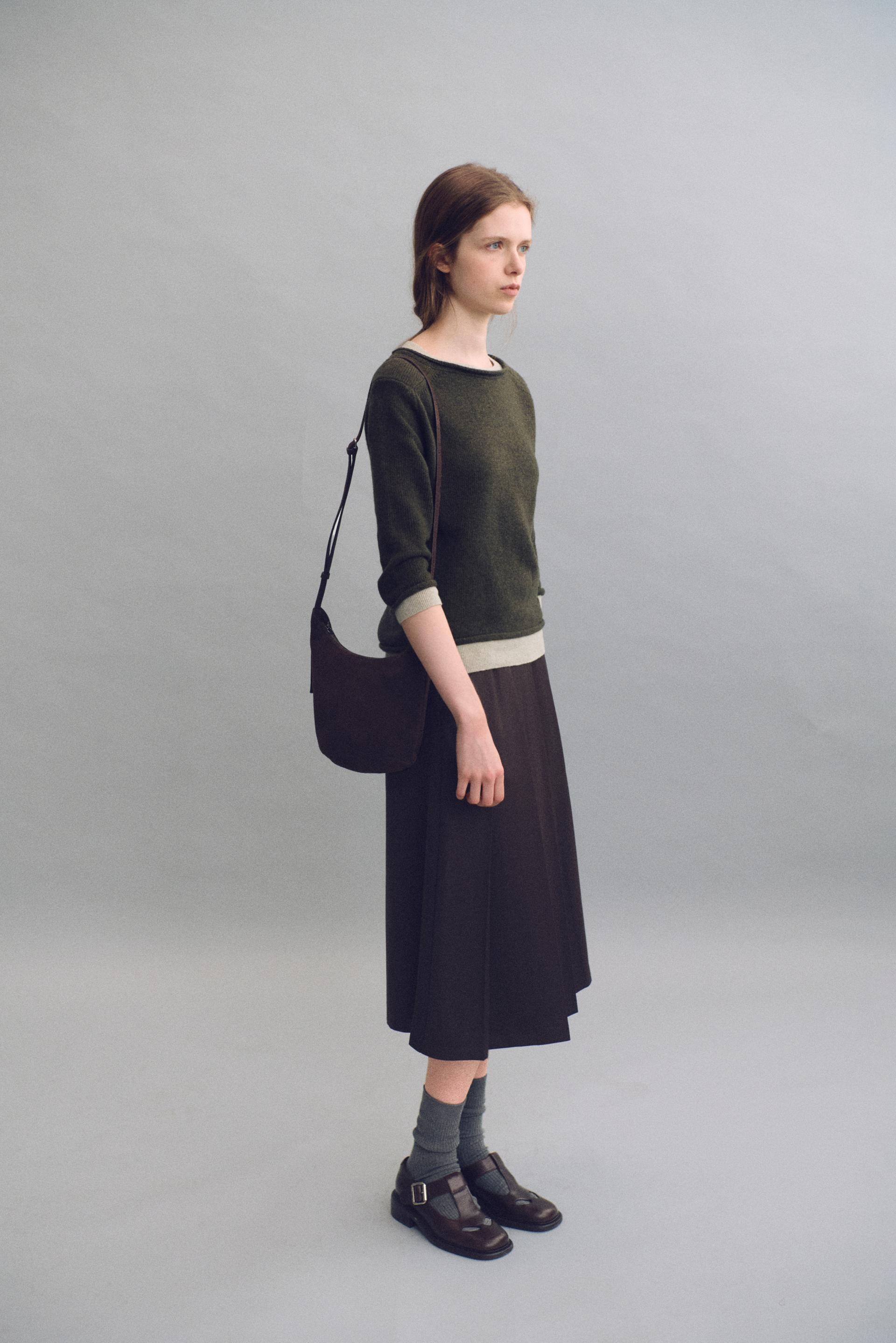 [7차 재입고 9/15 순차배송] double pocket pleats skirt (brown)