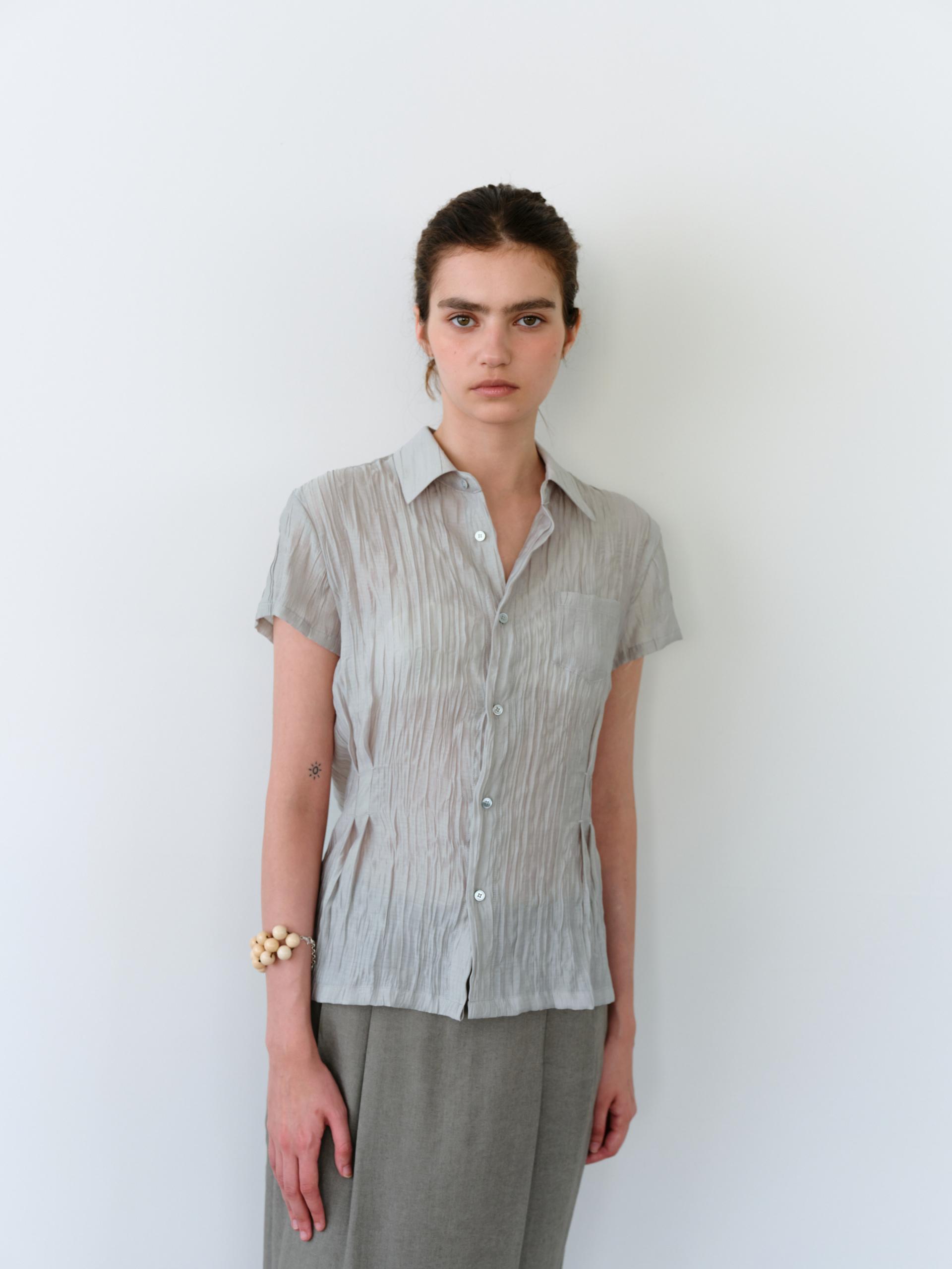 [5차 재입고] ripple half shirts (dusty mint)