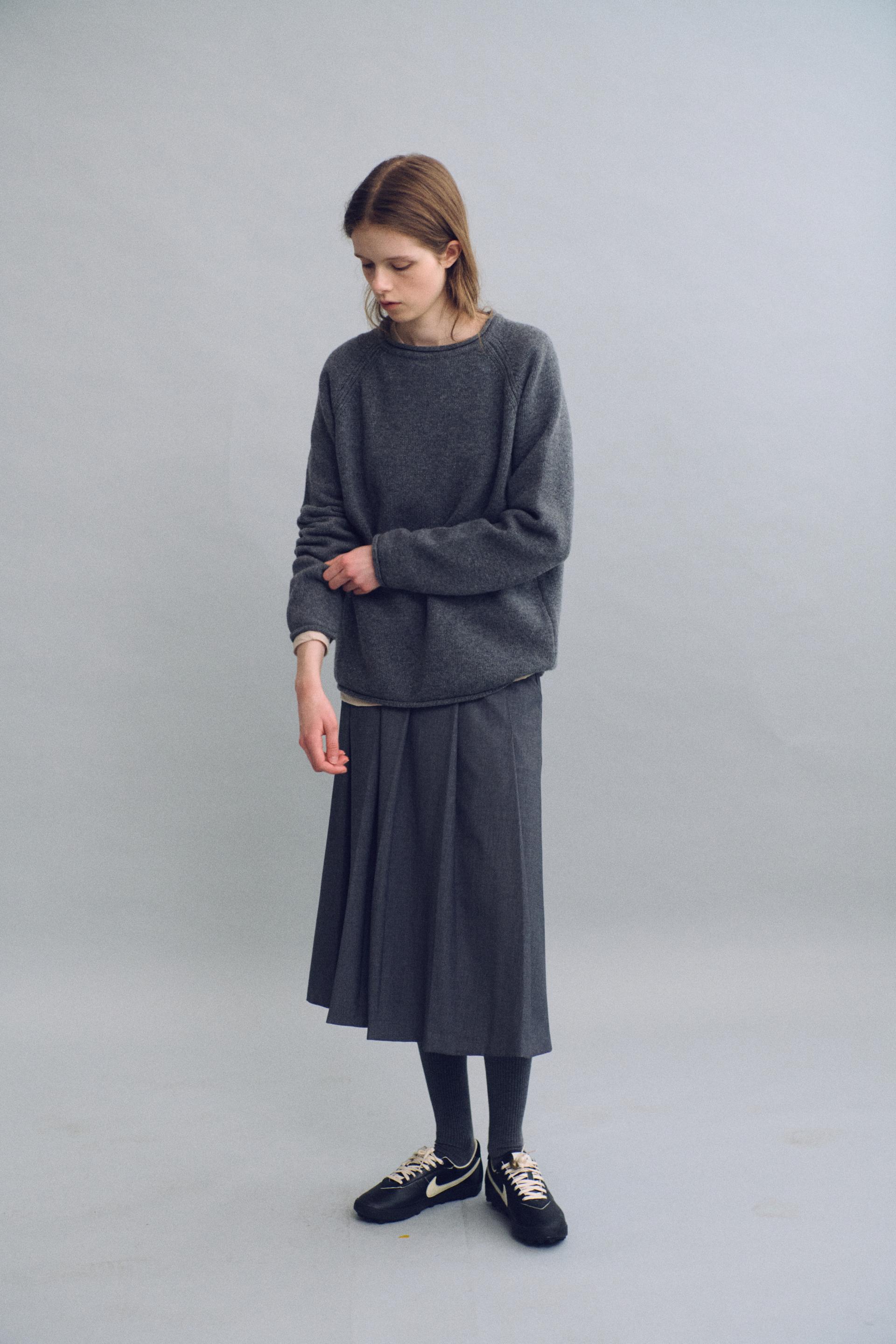bias herring knit (grey)