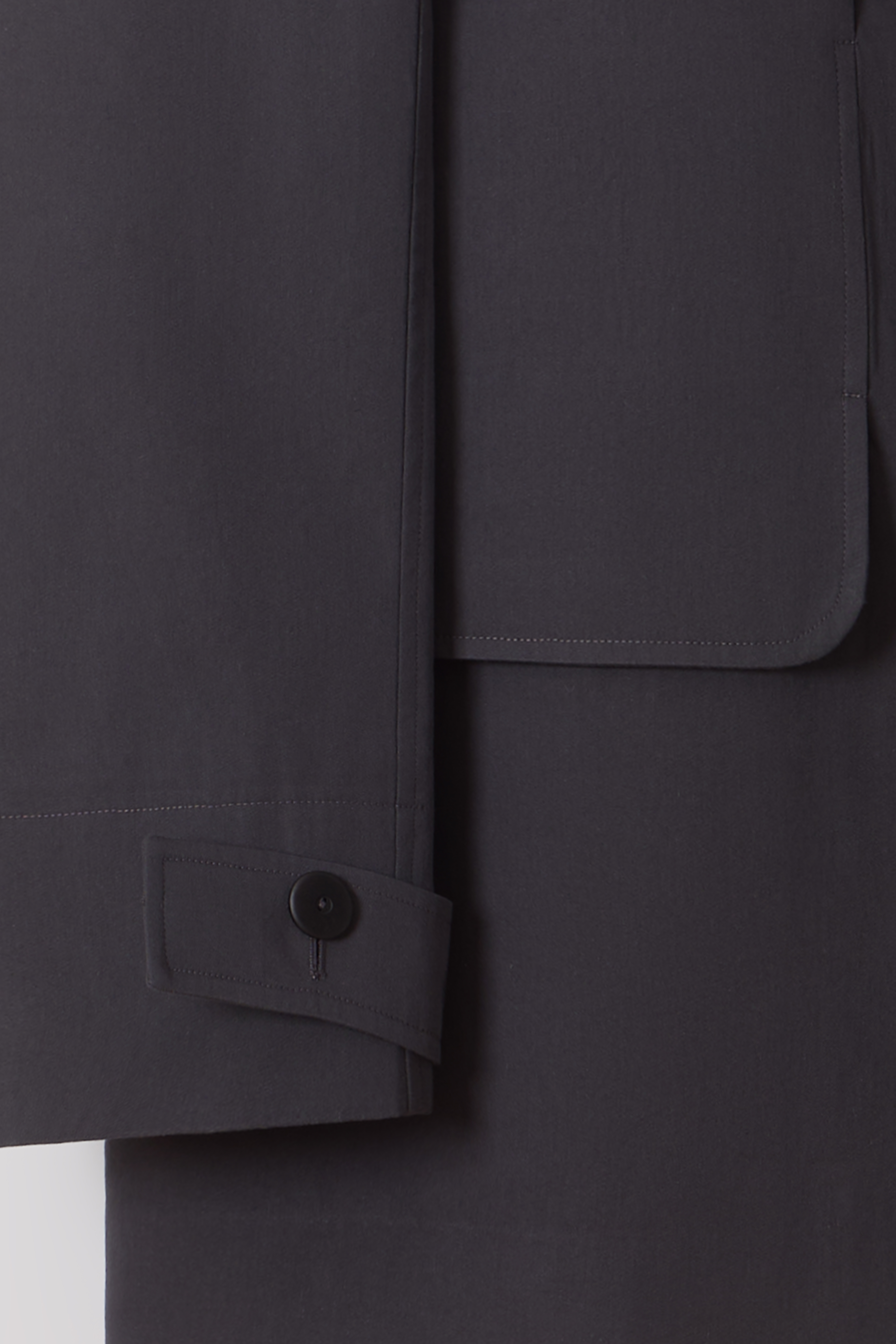 [3차 재입고] vent half trench coat (charcoal)
