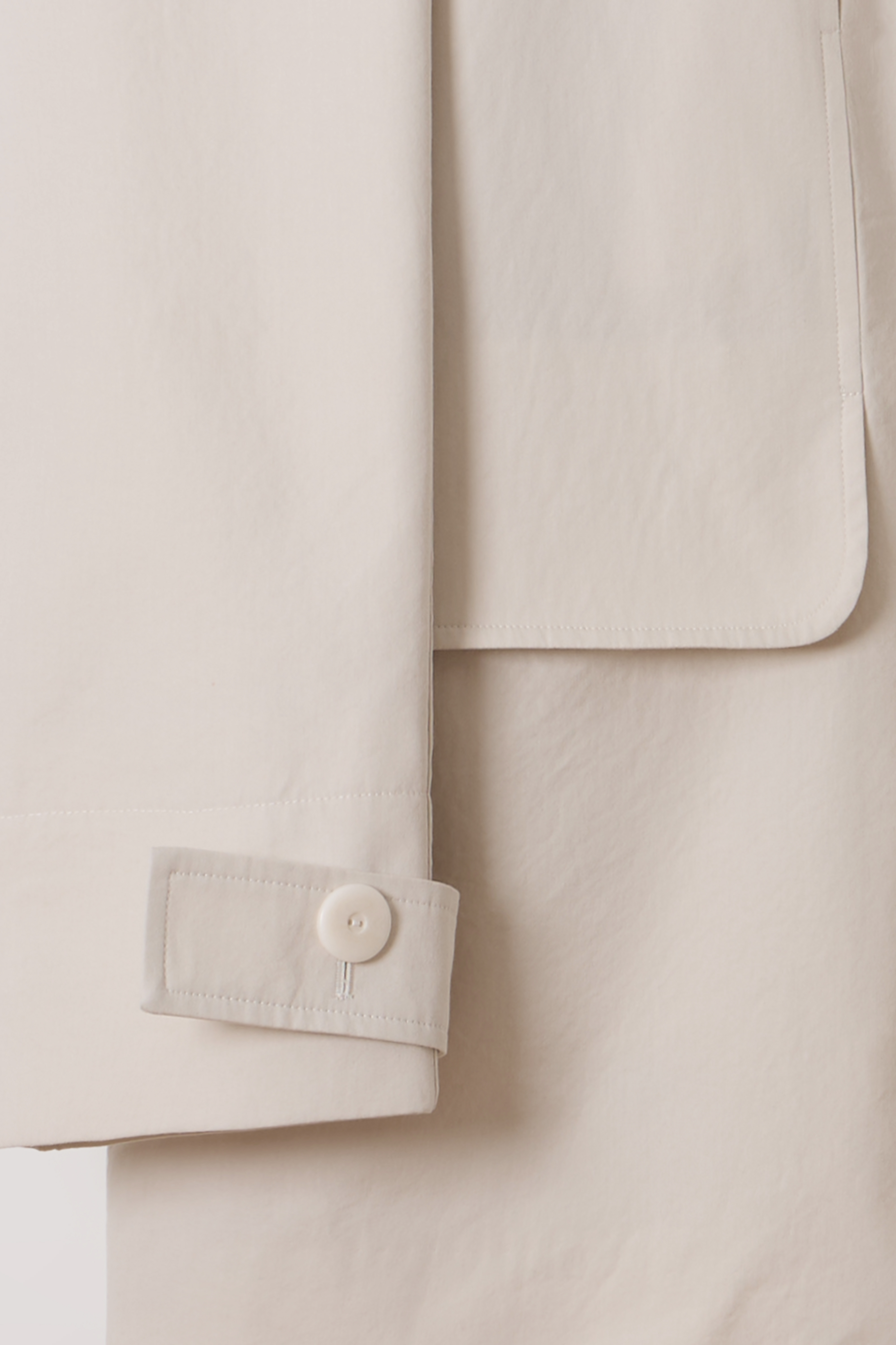 [7차 재입고] vent half trench coat (ivory)