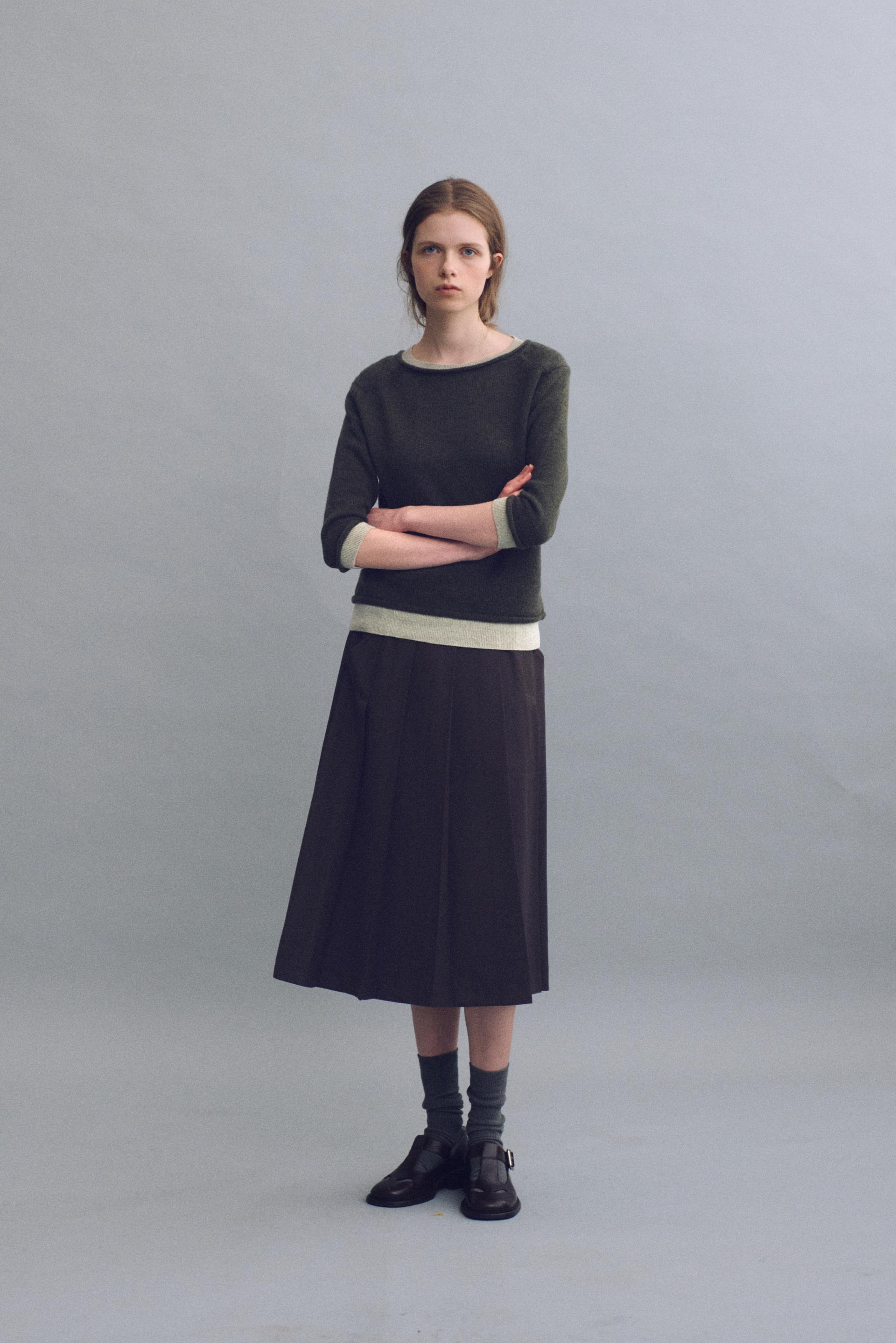 [7차 재입고 9/15 순차배송] double pocket pleats skirt (brown)
