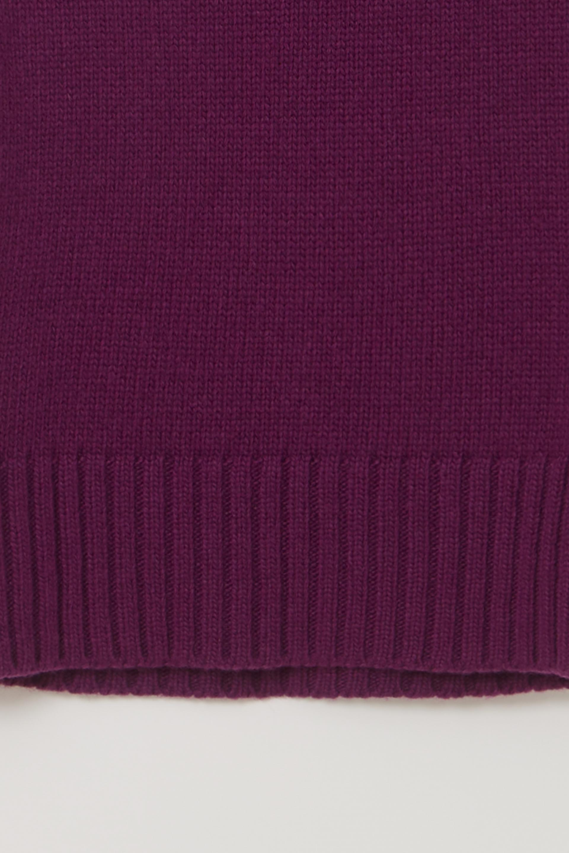 [2차 재입고] boat-neck half knit (purple)