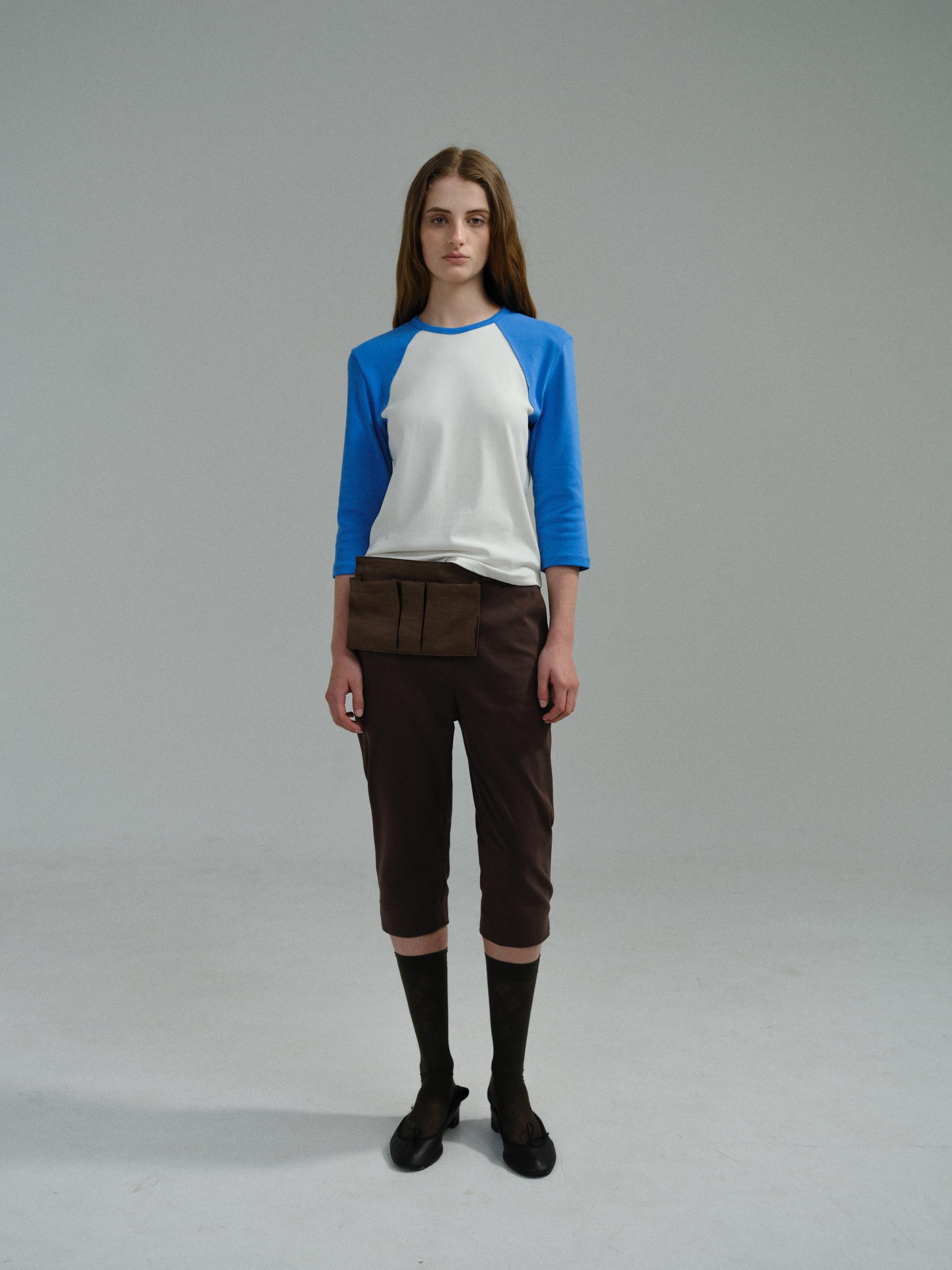 raw raglan t-shirt (blue)